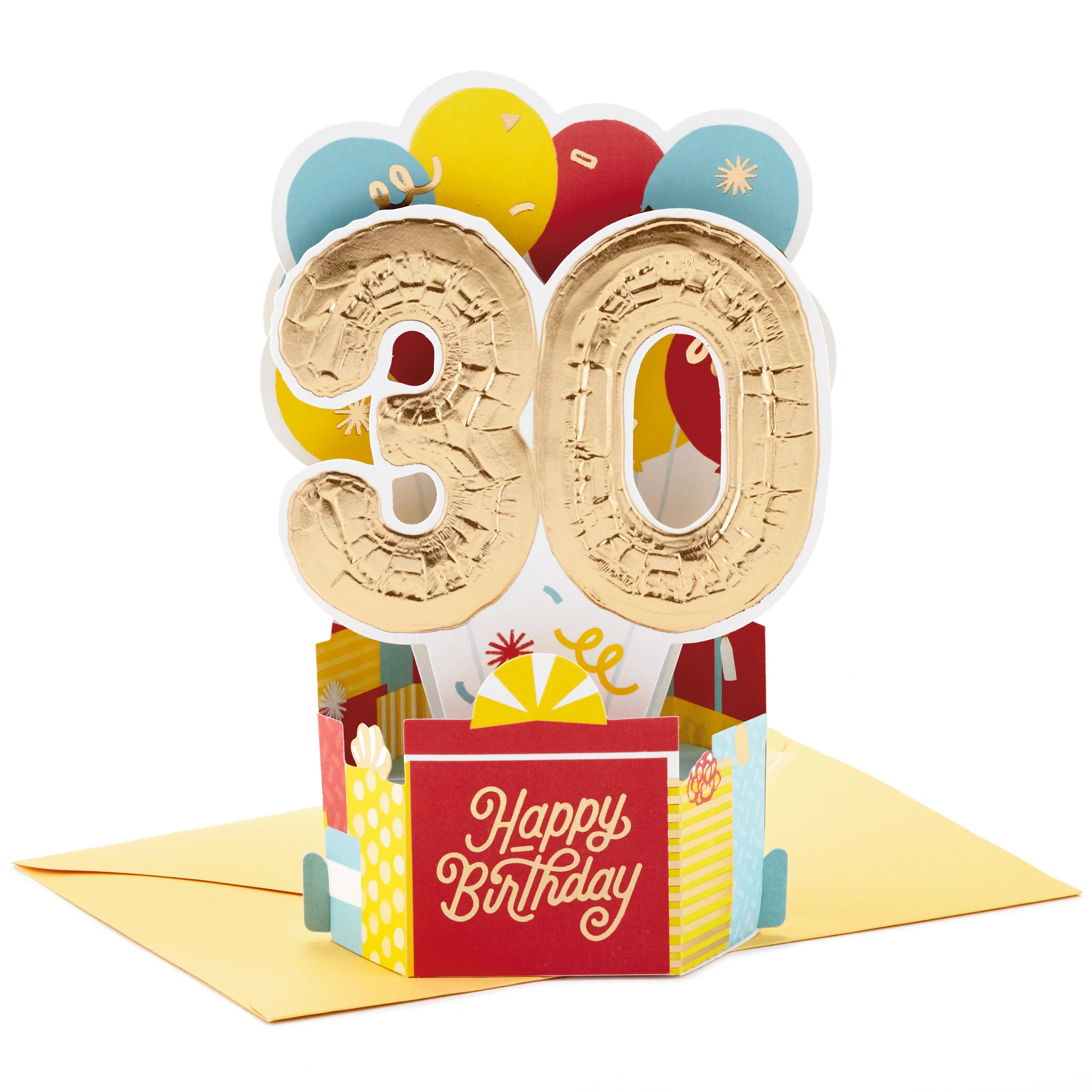 Paper Wonder Collection 3D Pop-Up 30th Birthday Card