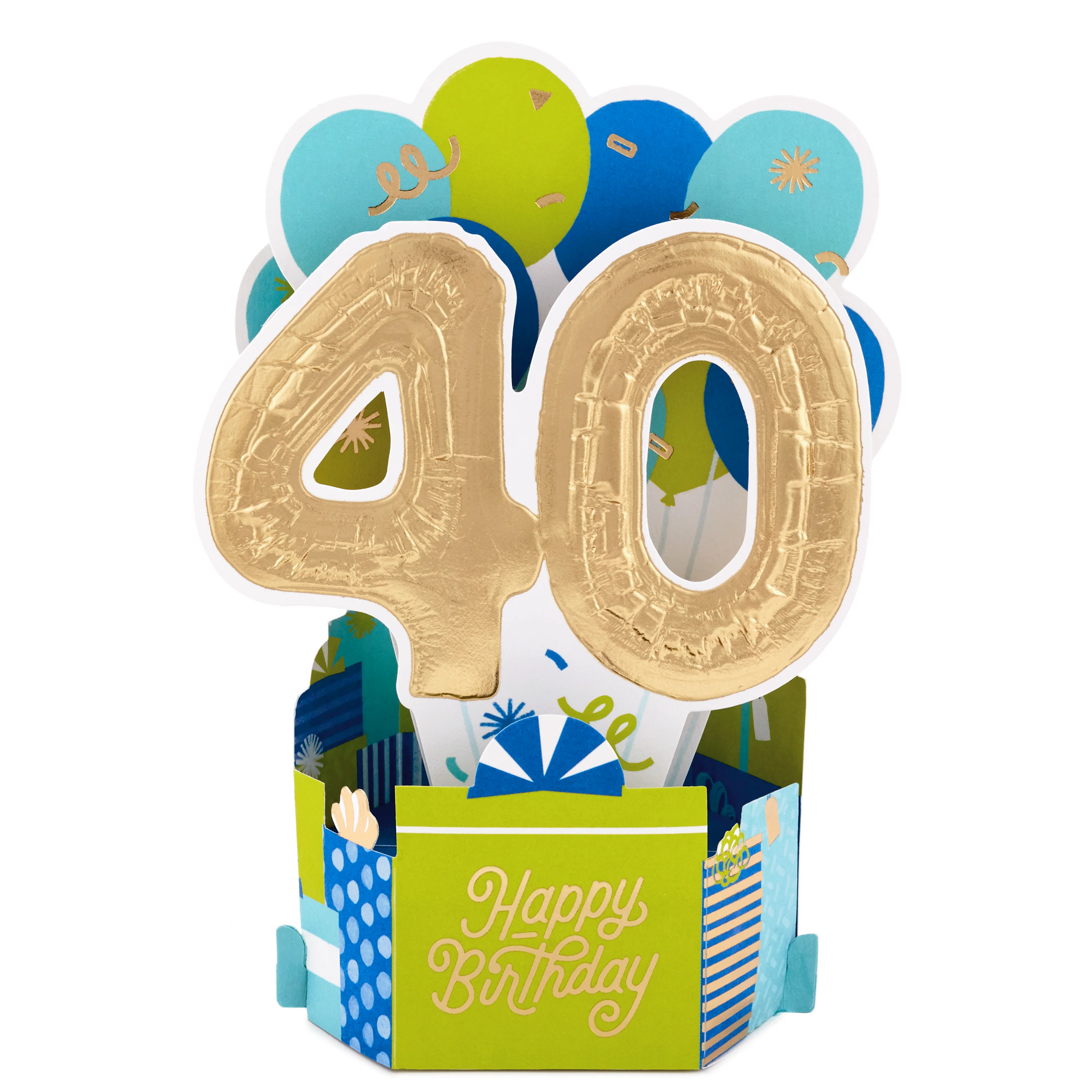 Paper Wonder Collection 3D Pop-Up 40th Birthday Card - Image 4