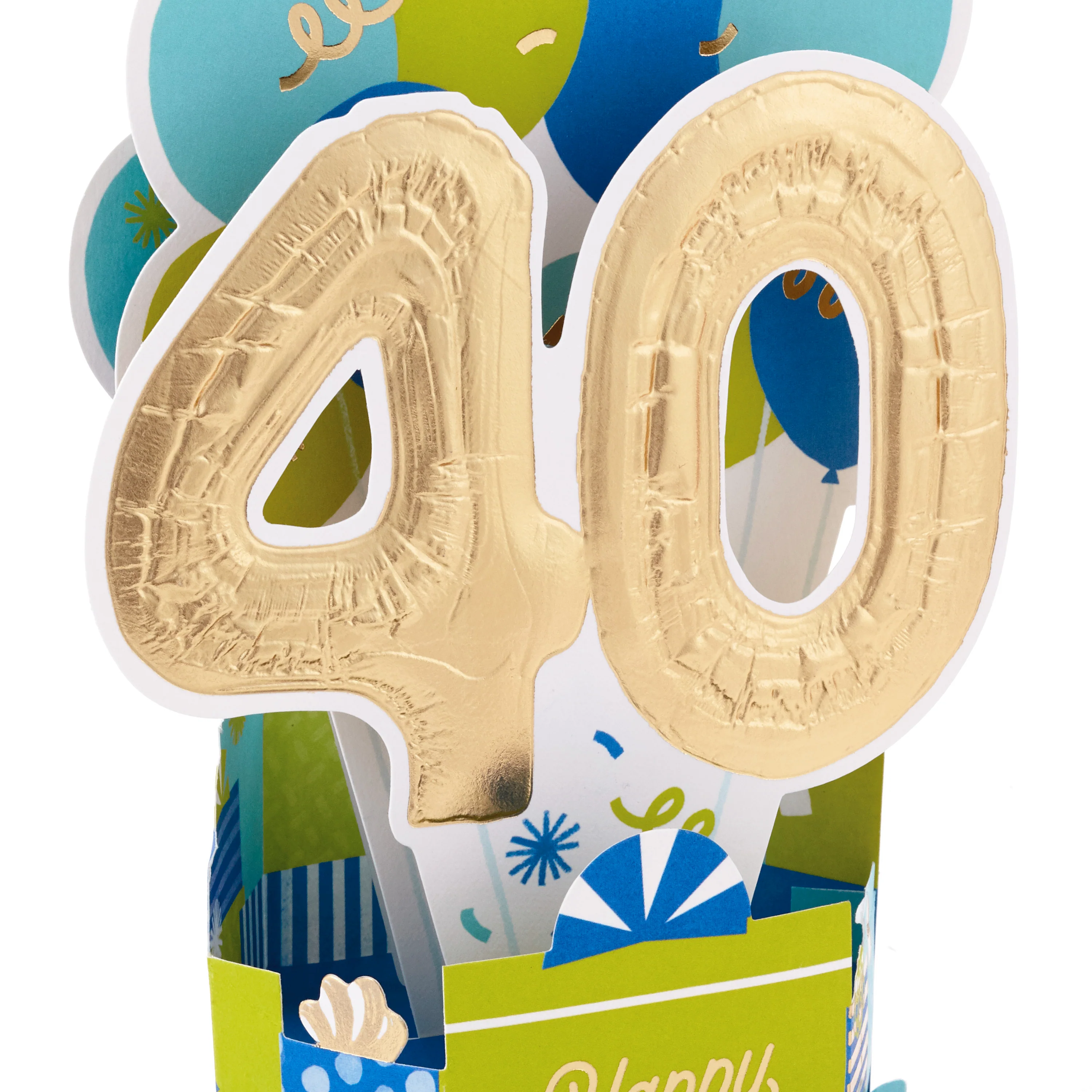 Paper Wonder Collection 3D Pop-Up 40th Birthday Card - Image 5