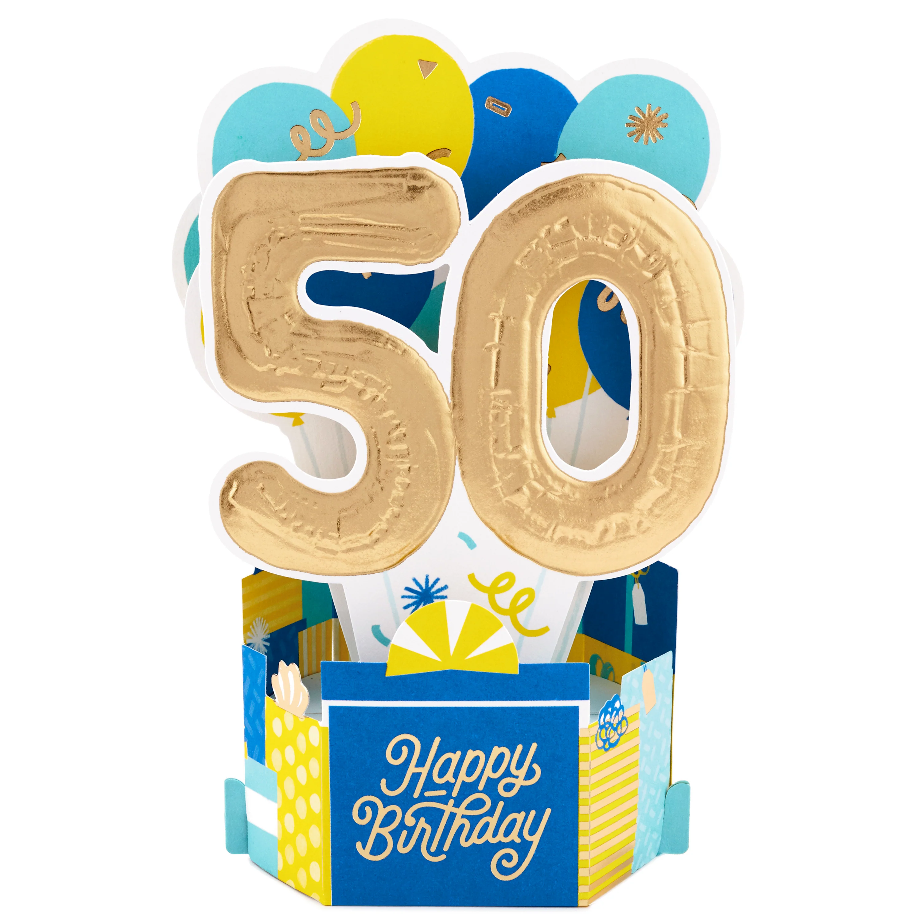 Paper Wonder Collection 3D Pop-Up 50th Birthday Card - Image 4