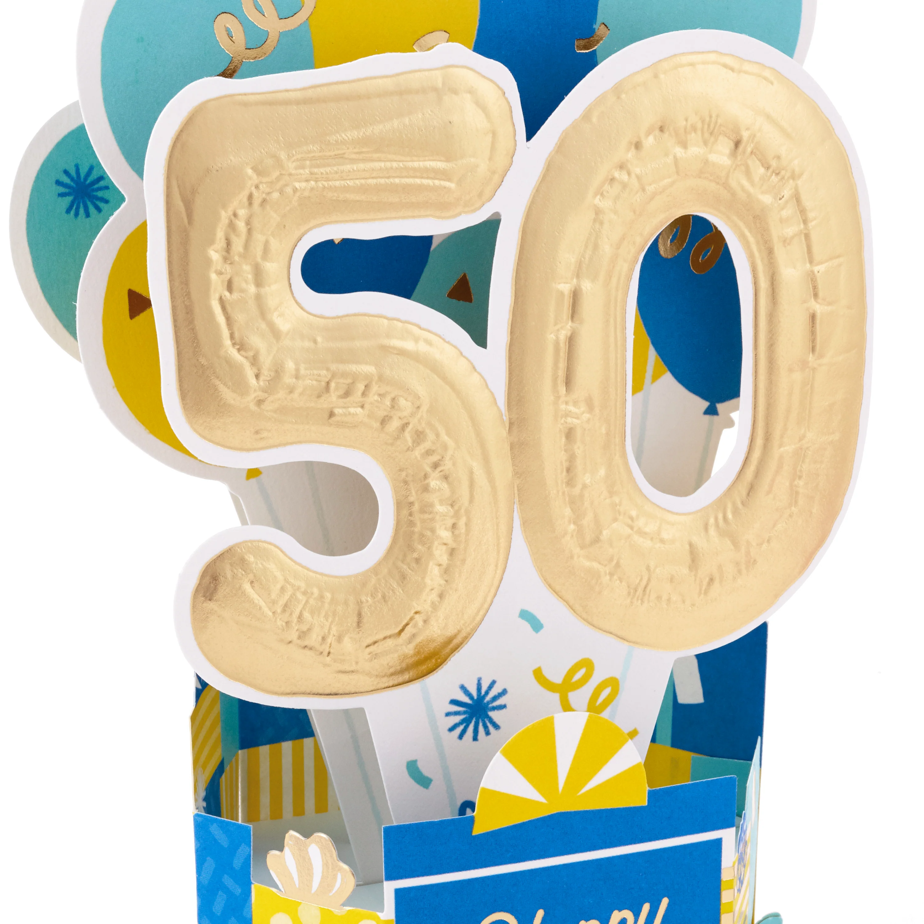 Paper Wonder Collection 3D Pop-Up 50th Birthday Card - Image 5
