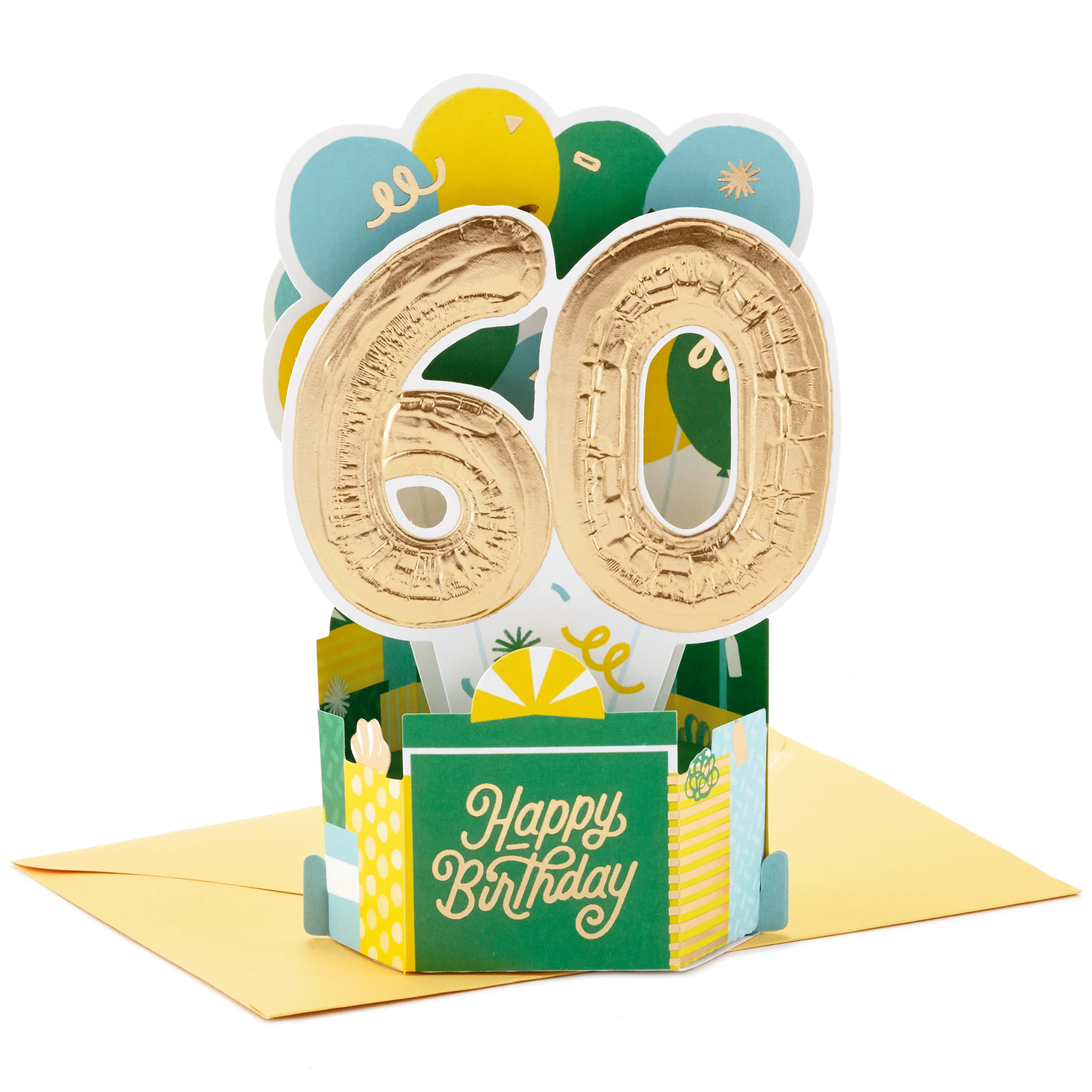 Paper Wonder Collection 3D Pop-Up 60th Birthday Card