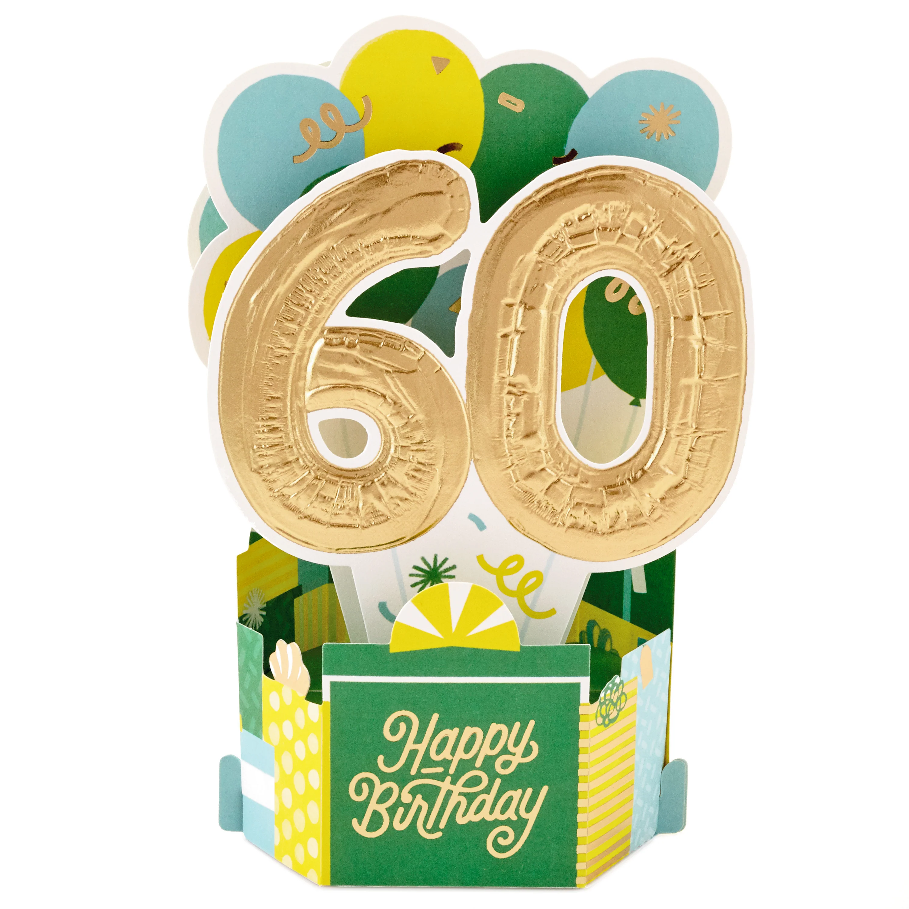 Paper Wonder Collection 3D Pop-Up 60th Birthday Card - Image 4