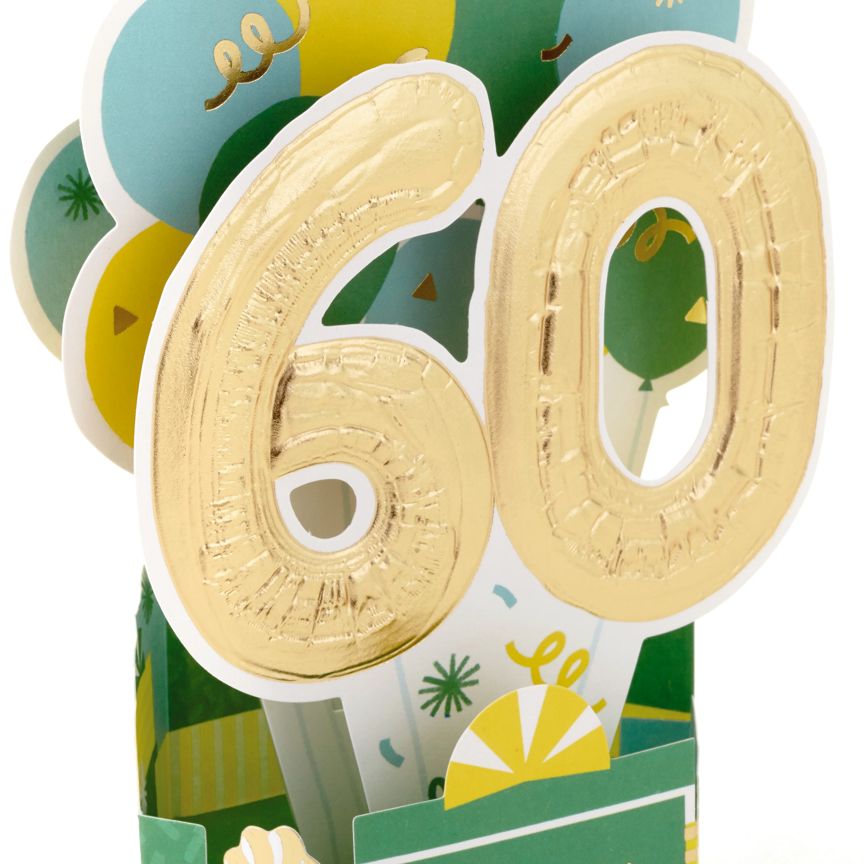 Paper Wonder Collection 3D Pop-Up 60th Birthday Card - Image 5