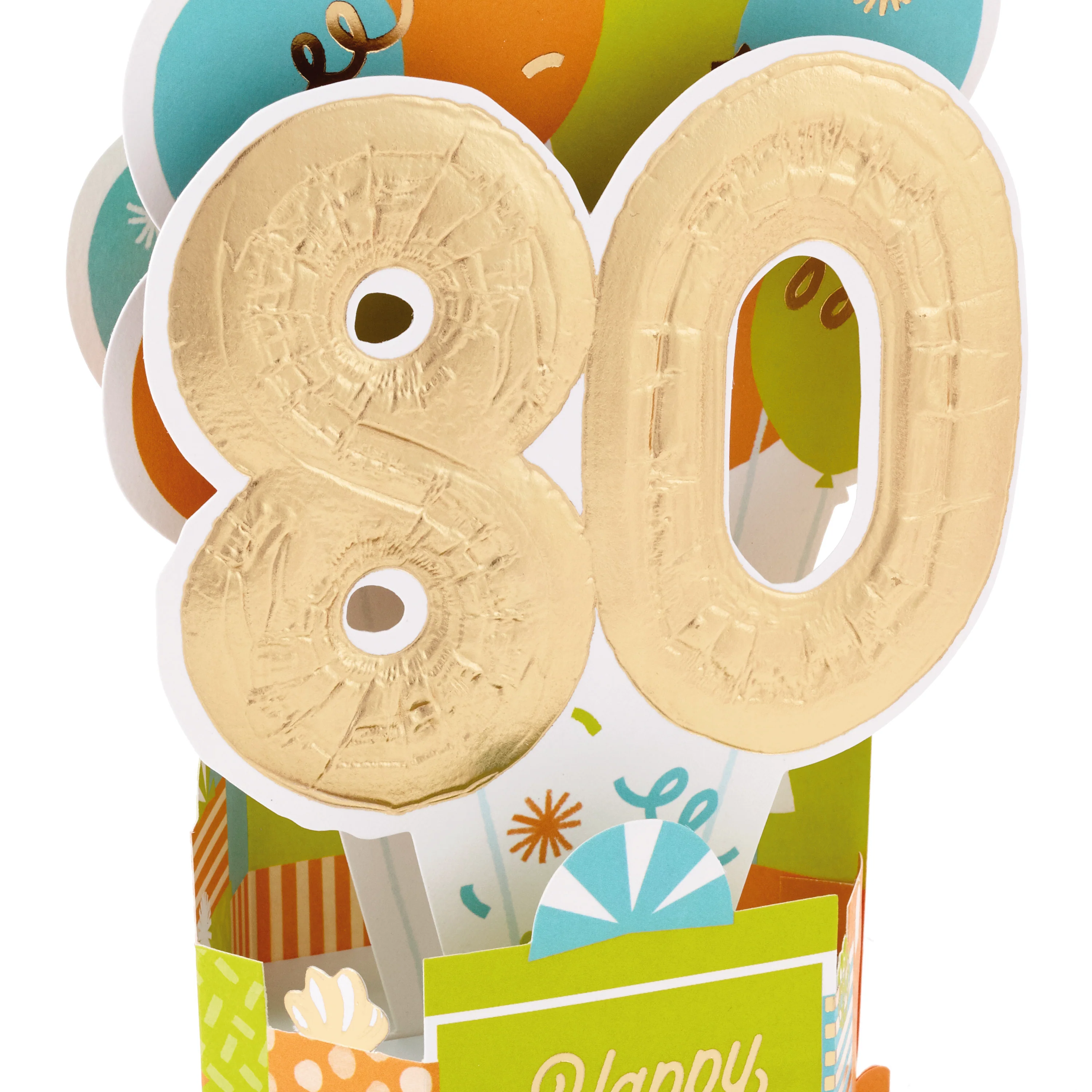 Paper Wonder Collection 3D Pop-Up 80th Birthday Card - Image 5