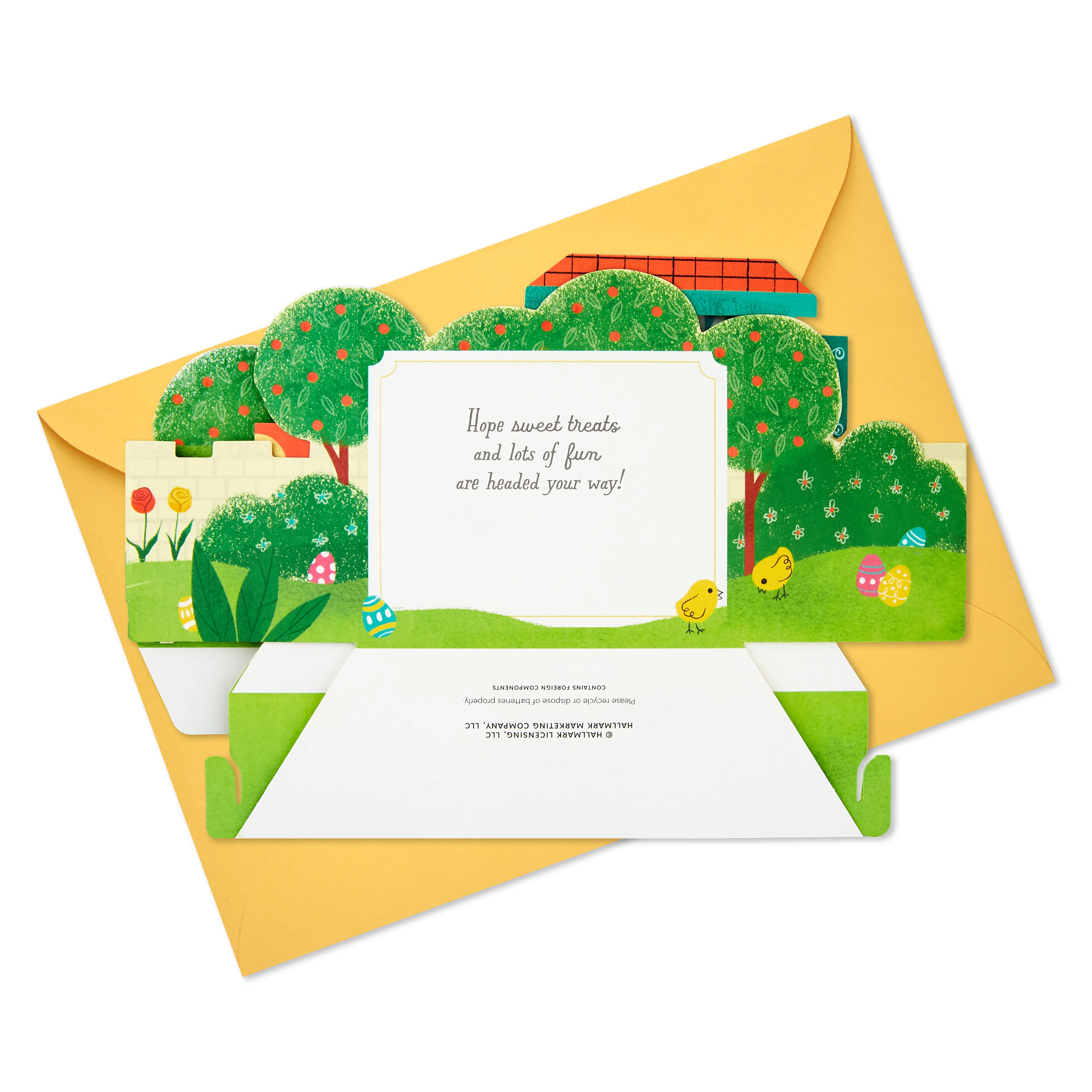 Paper Wonder Easter Card - 3D, Pop-Up Musical & Motion Green Train Design - Image 7