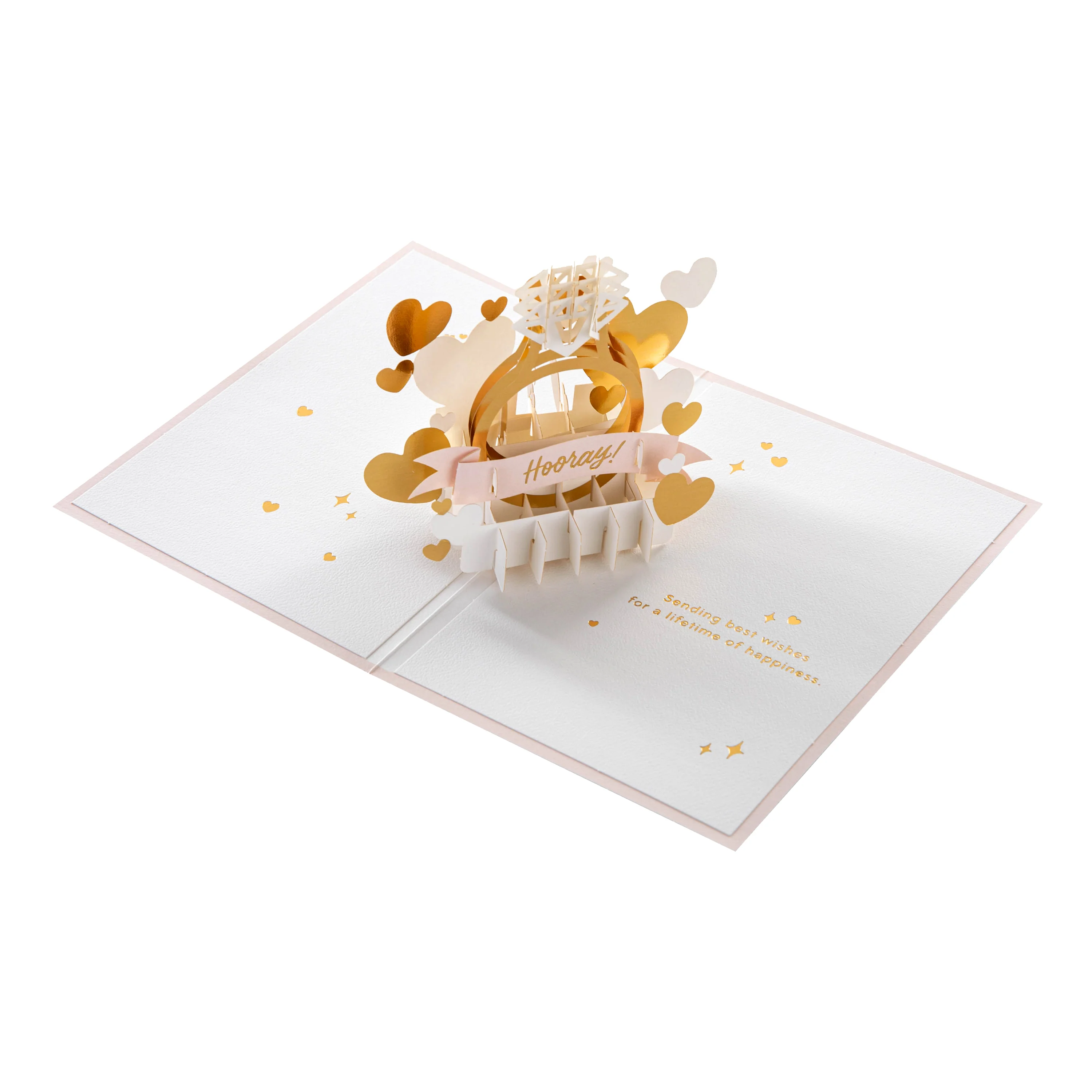 Paper Wonder Engagement Card - 3D Pop-Up Ring Design - Image 2