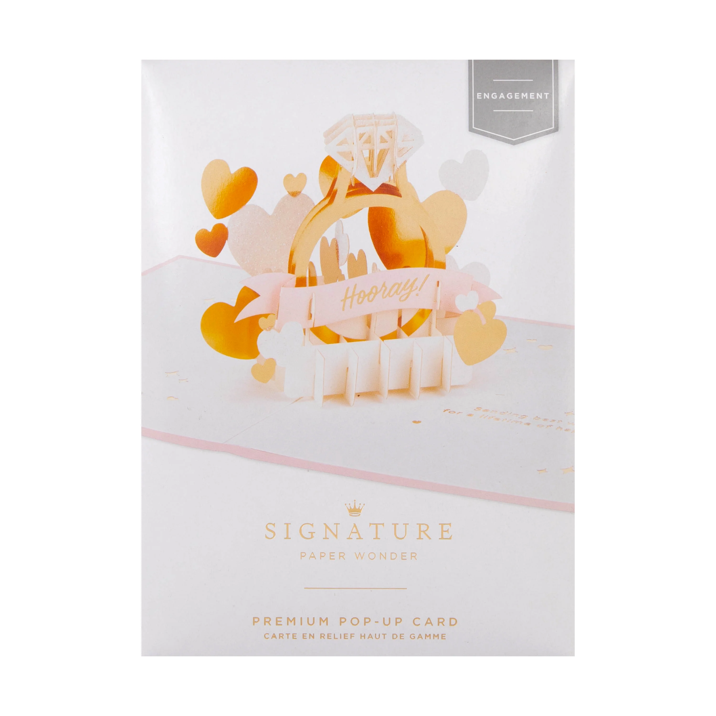 Paper Wonder Engagement Card - 3D Pop-Up Ring Design - Image 8