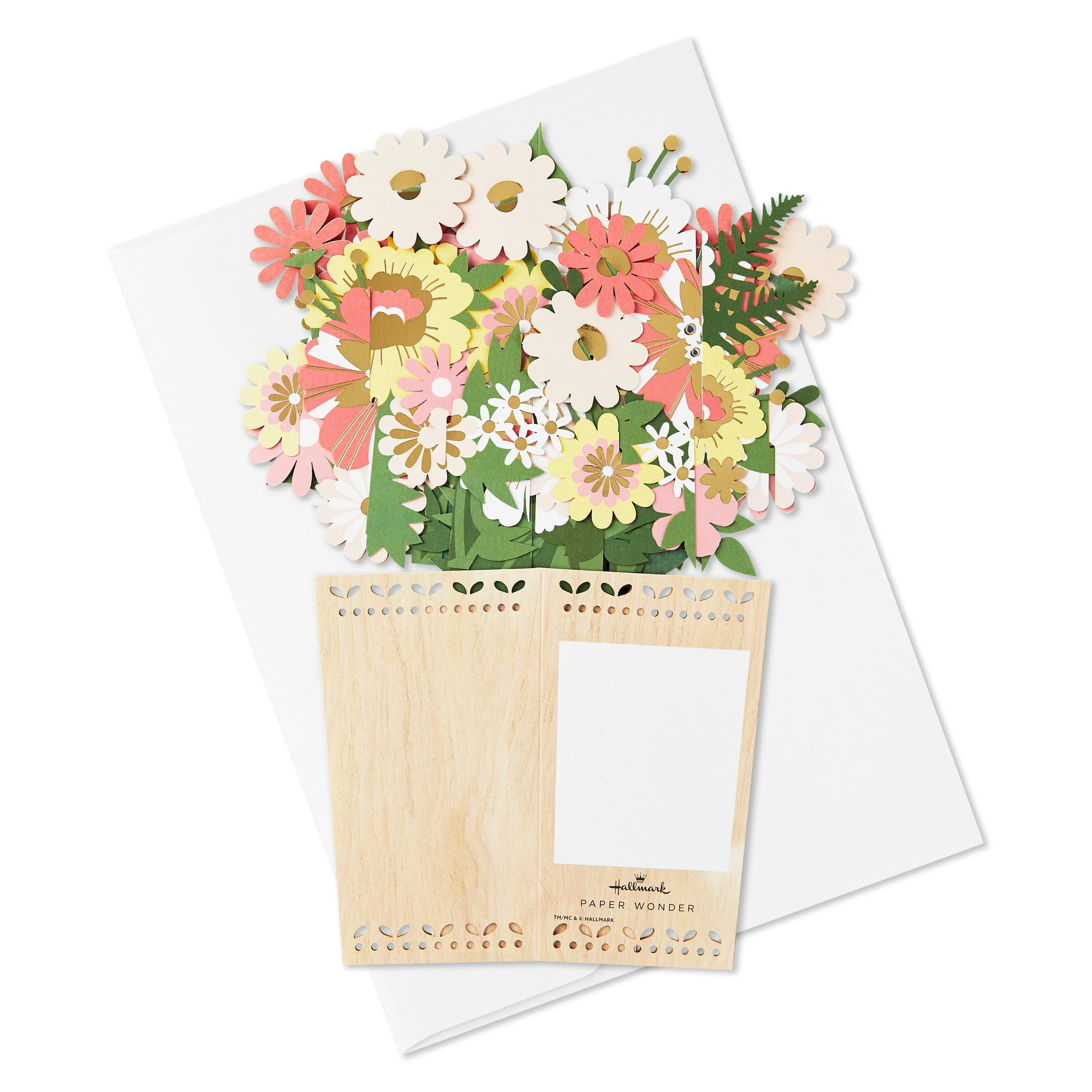 Paper Wonder Greeting Card - 3D Pop Up Flowers & Vase Design - Image 7