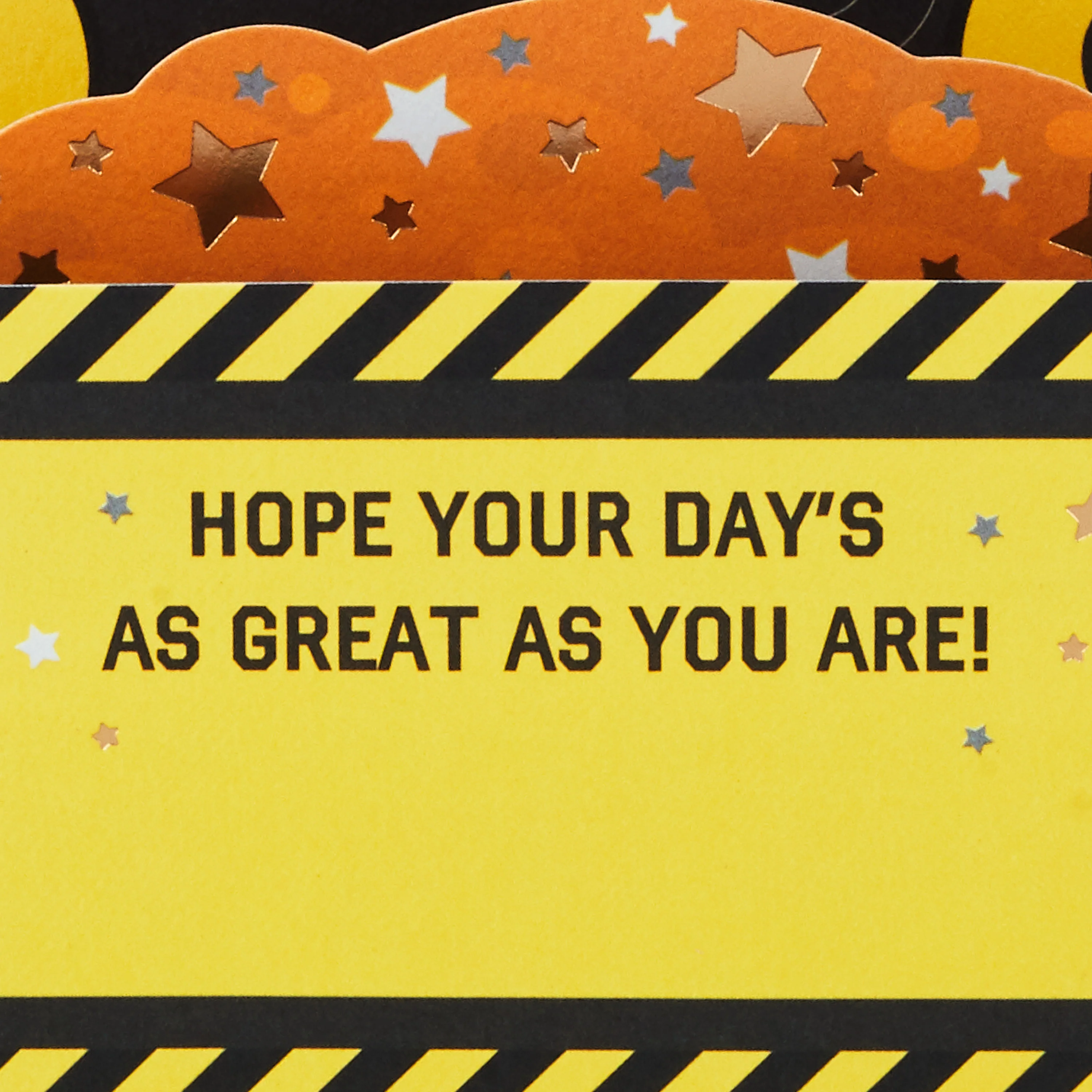Paper Wonder Kids Birthday Card - 3D Pop-Up Yellow Digger Design - Image 5
