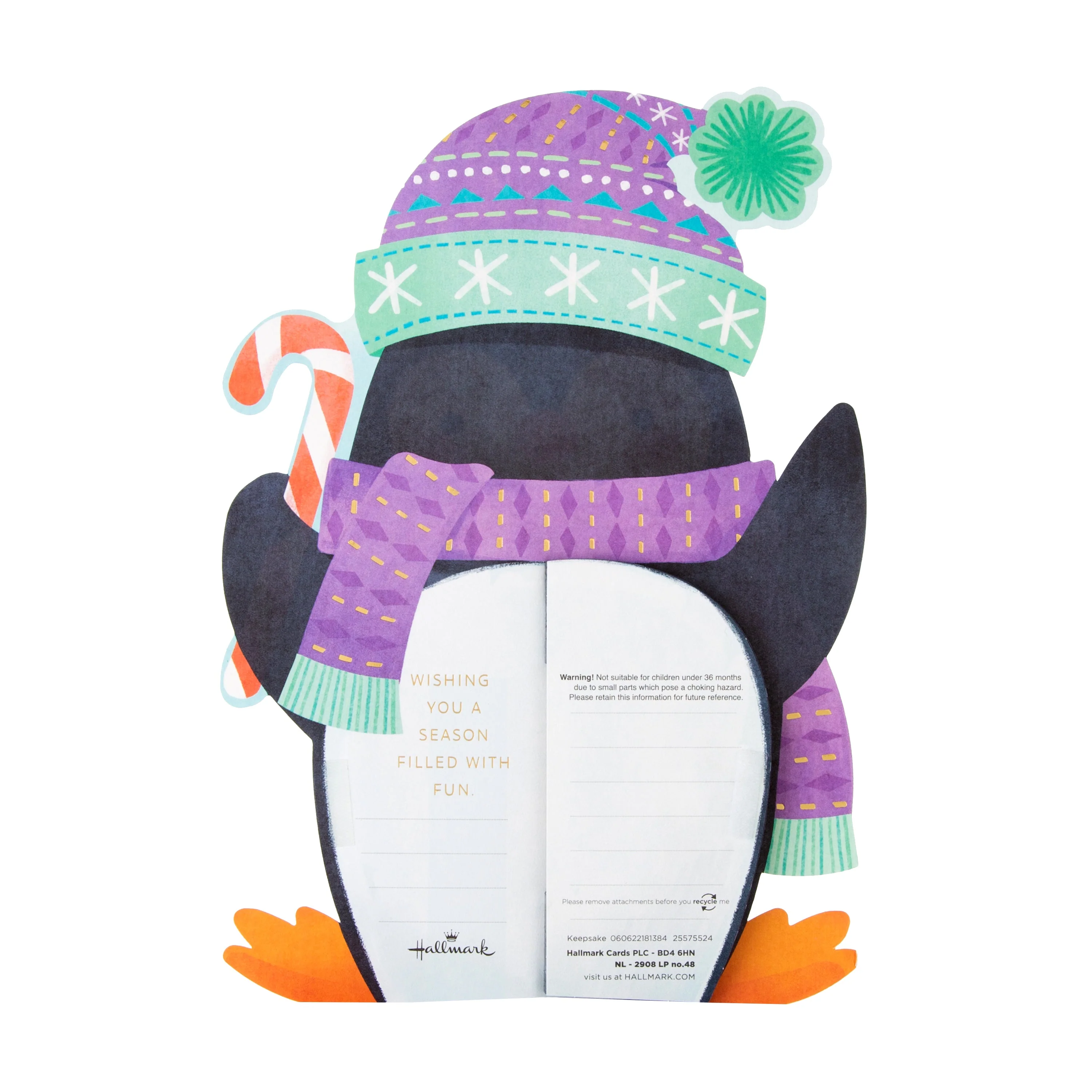 Paper Wonder Penguin 3D Pop Up Christmas Card - Image 6