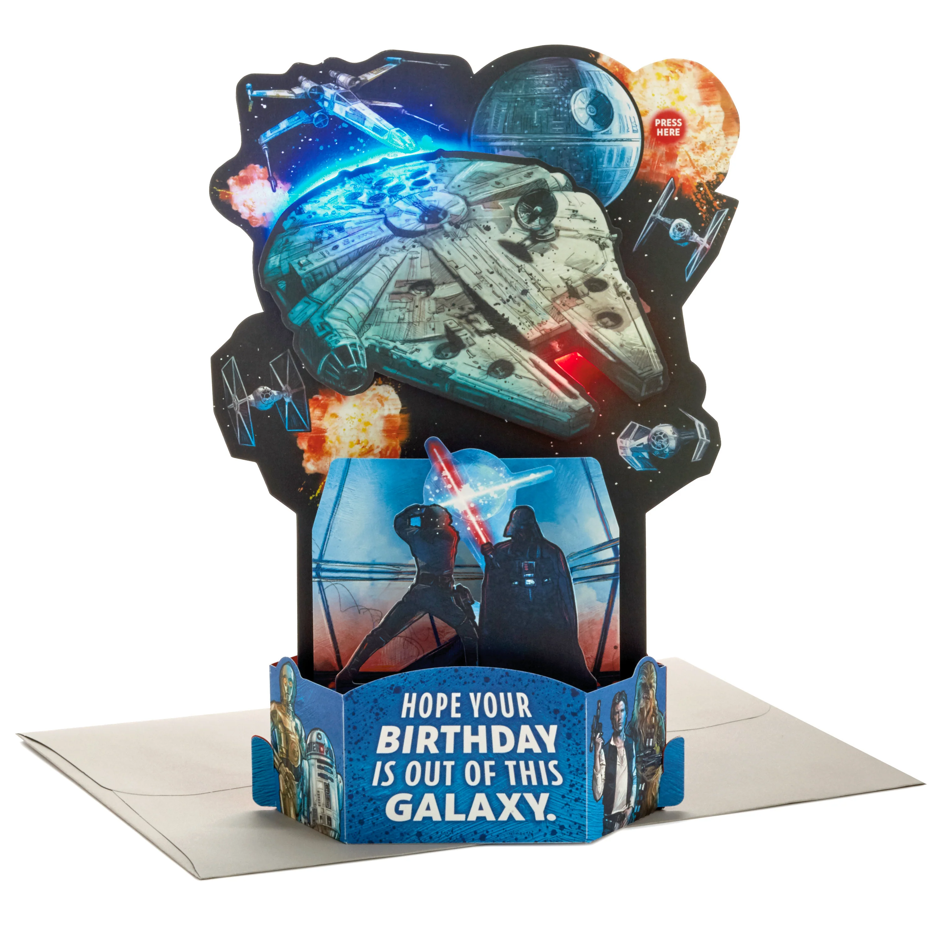 Paper Wonder STAR WARS™️ Light & Music 3D Pop-Up Birthday Card
