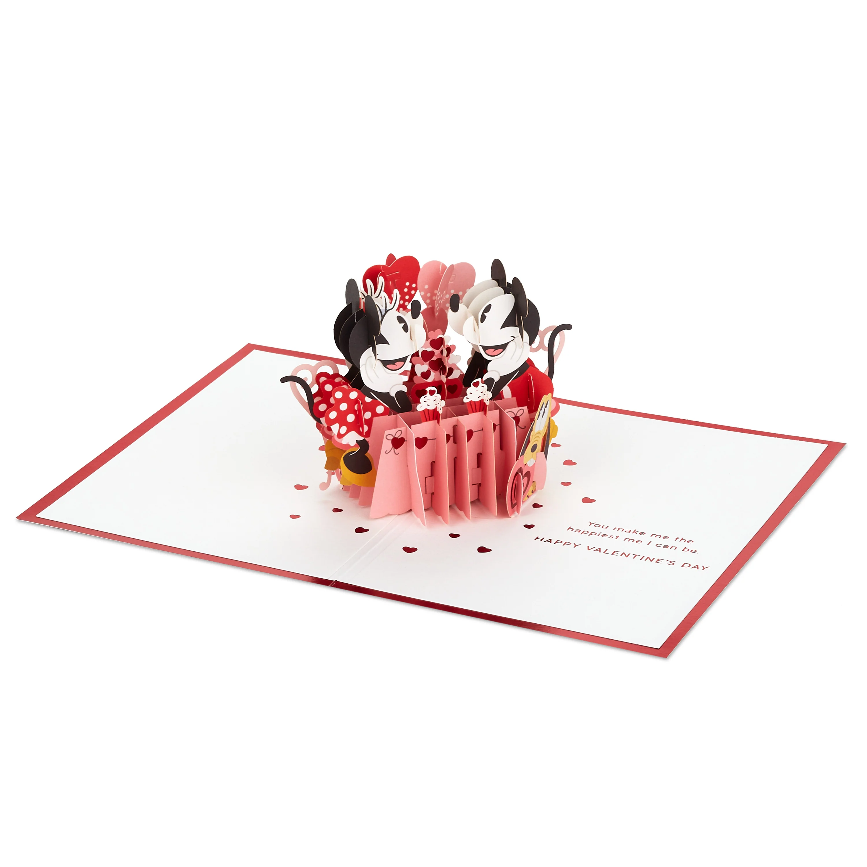 Paper Wonder Valentine's Day Card - 3D Disney Mickey & Minnie Mouse Design - Image 3