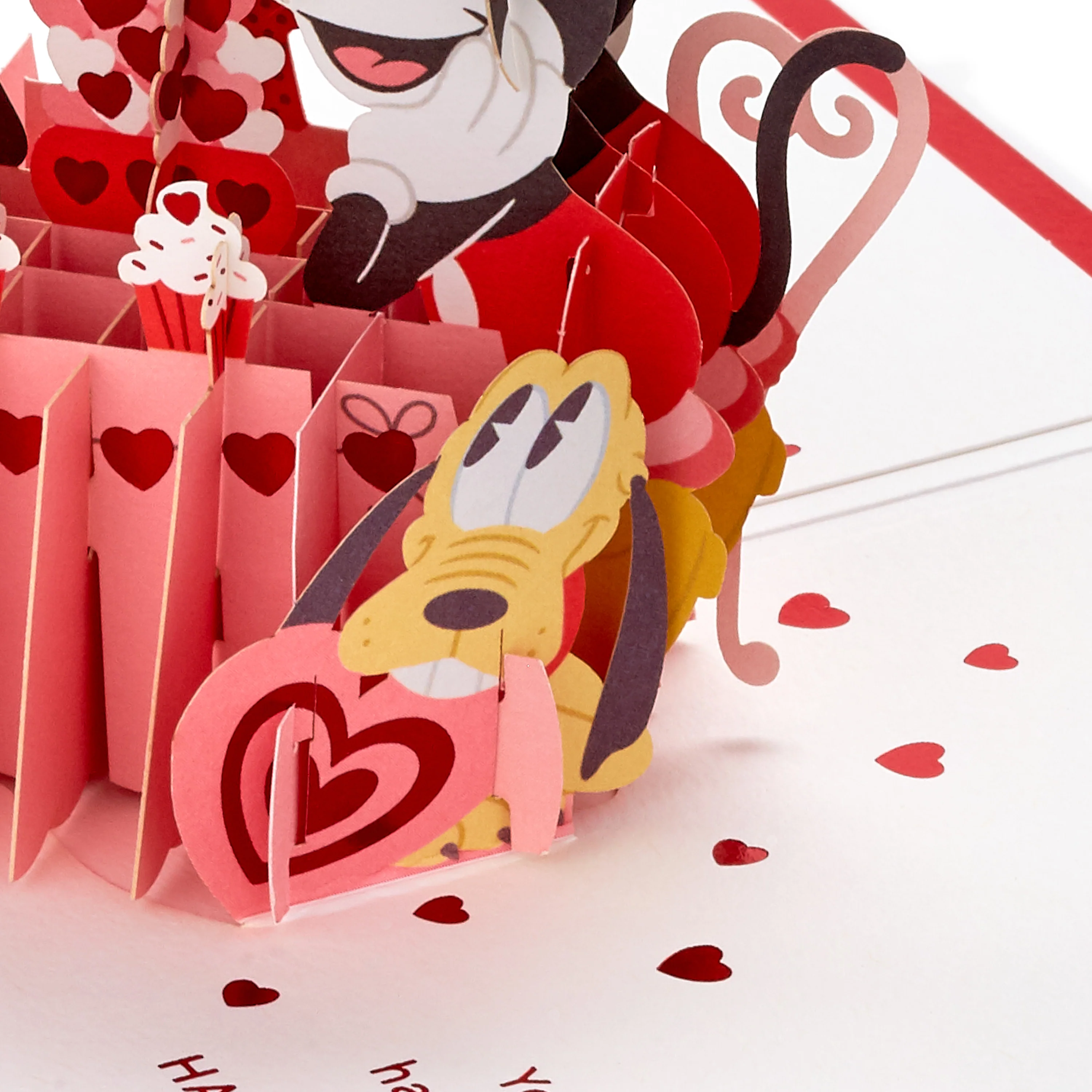 Paper Wonder Valentine's Day Card - 3D Disney Mickey & Minnie Mouse Design - Image 4