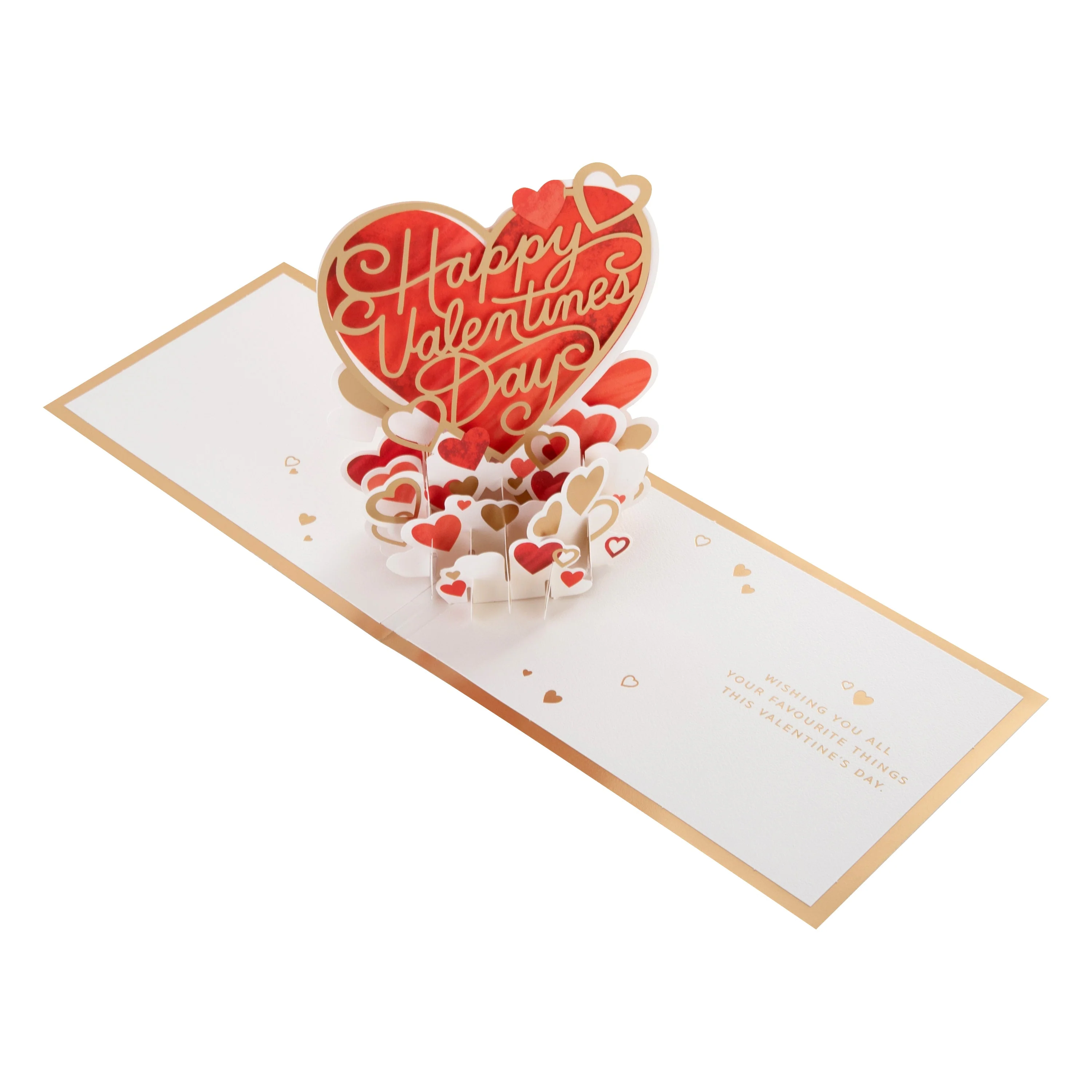 Paper Wonder Valentine's Day Card - 3D Heart Display Design - Image 2