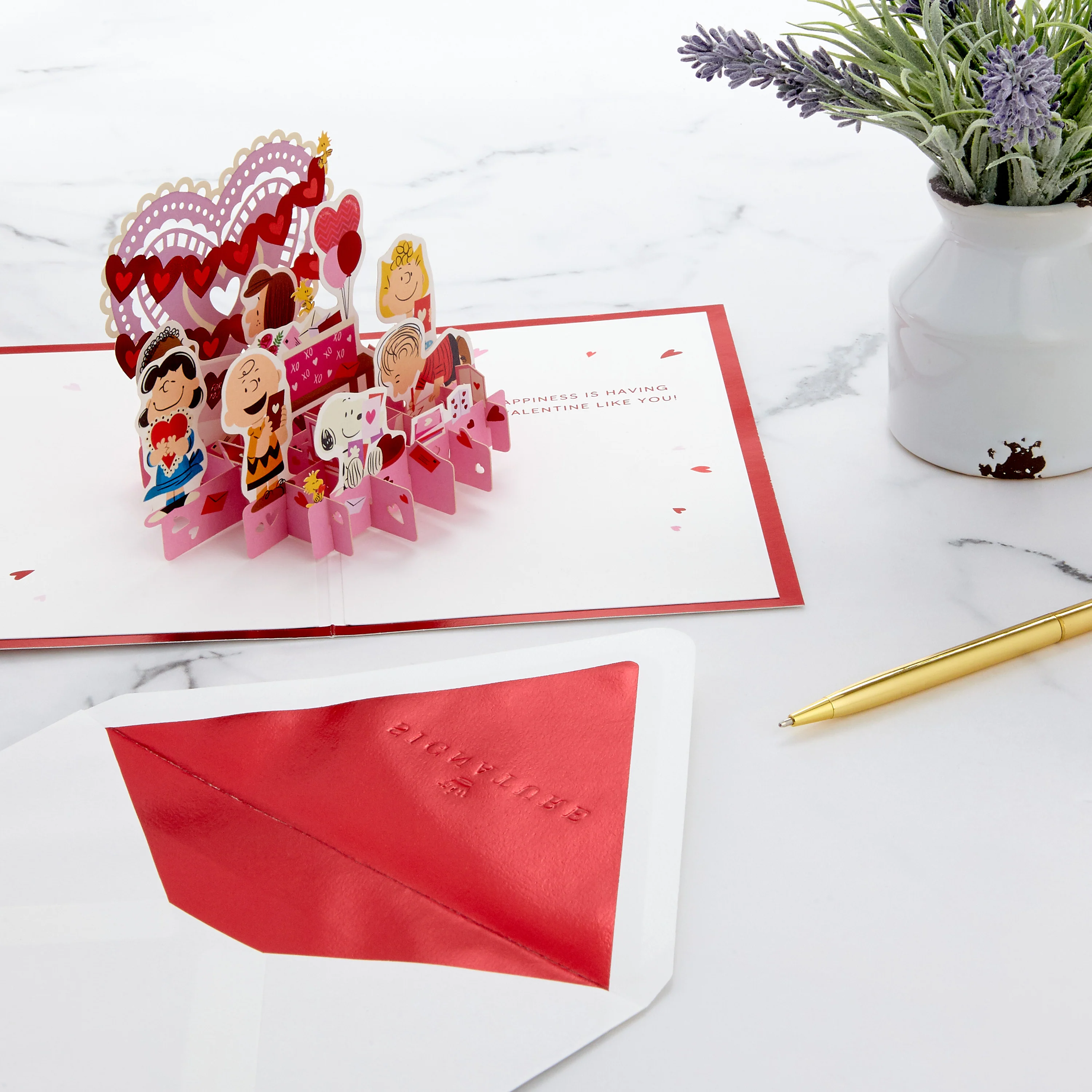 Paper Wonder Valentine's Day Card - 3D Pop-Up PEANUTS™ SNOOPY & Friends Design - Image 8