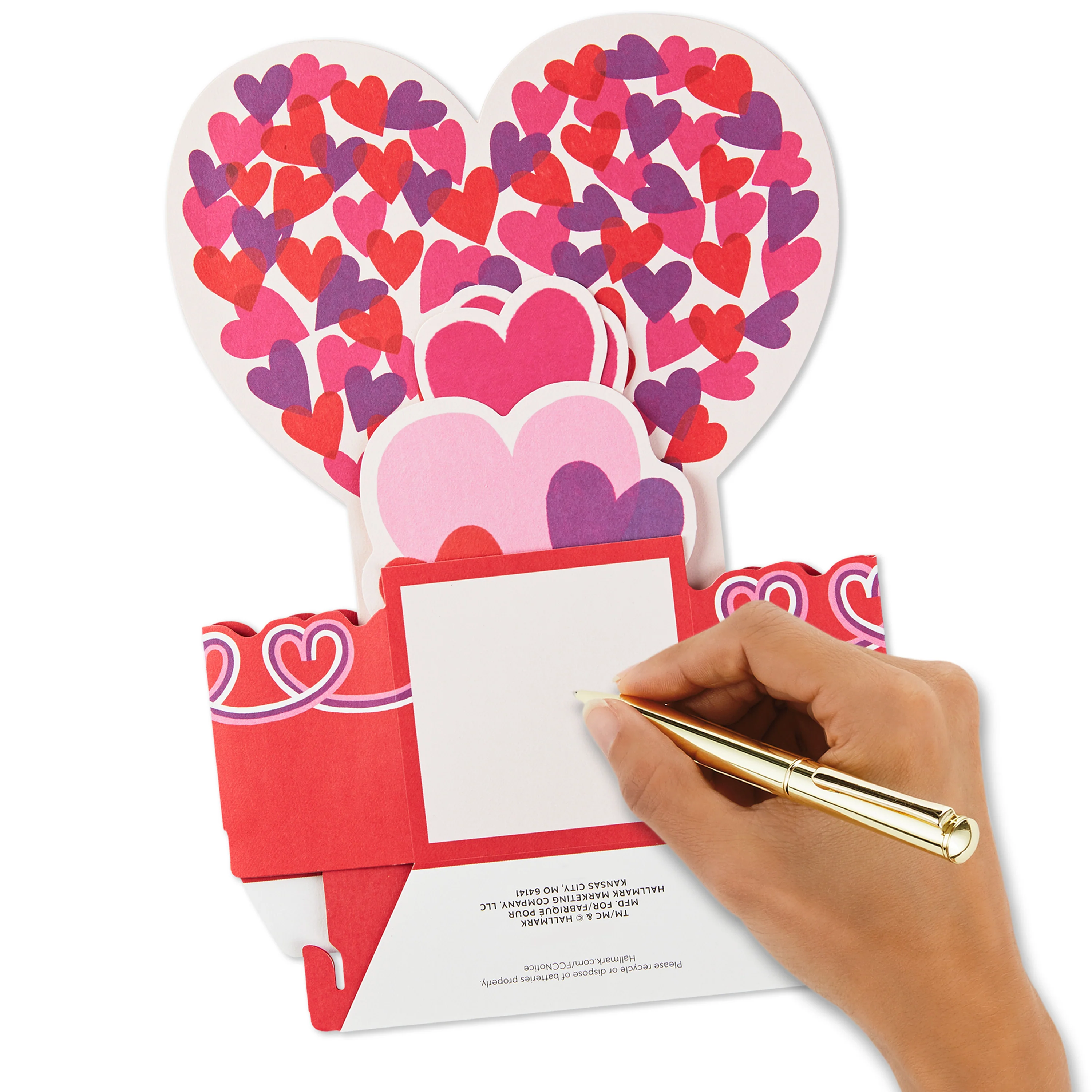 Paper Wonder Valentine's Day Musical & Light-Up Card - 3D Heart Design - Image 6