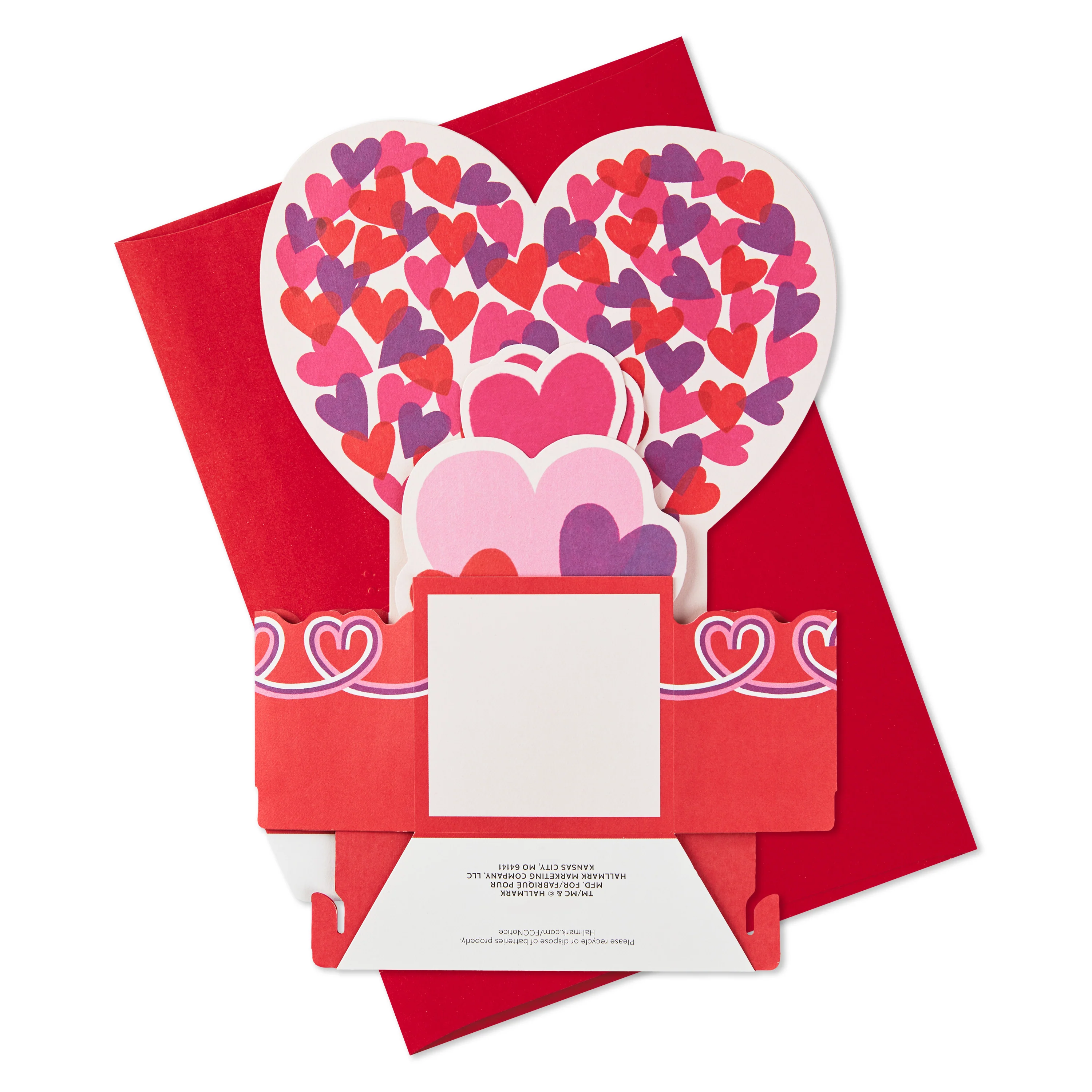 Paper Wonder Valentine's Day Musical & Light-Up Card - 3D Heart Design - Image 7