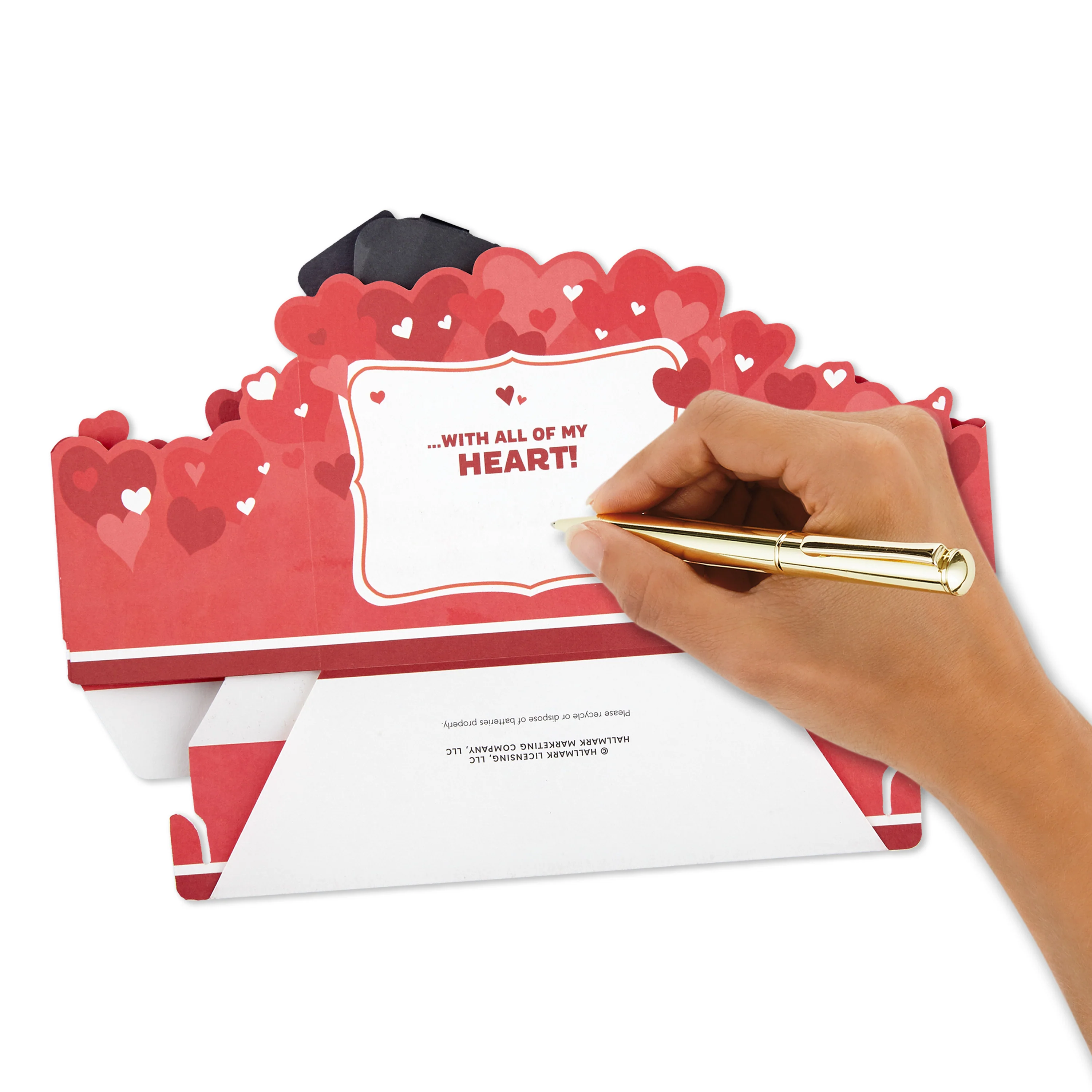 Paper Wonder Valentine's Day Musical & Motion Card - 3D Wagging Tail Dog Design - Image 6