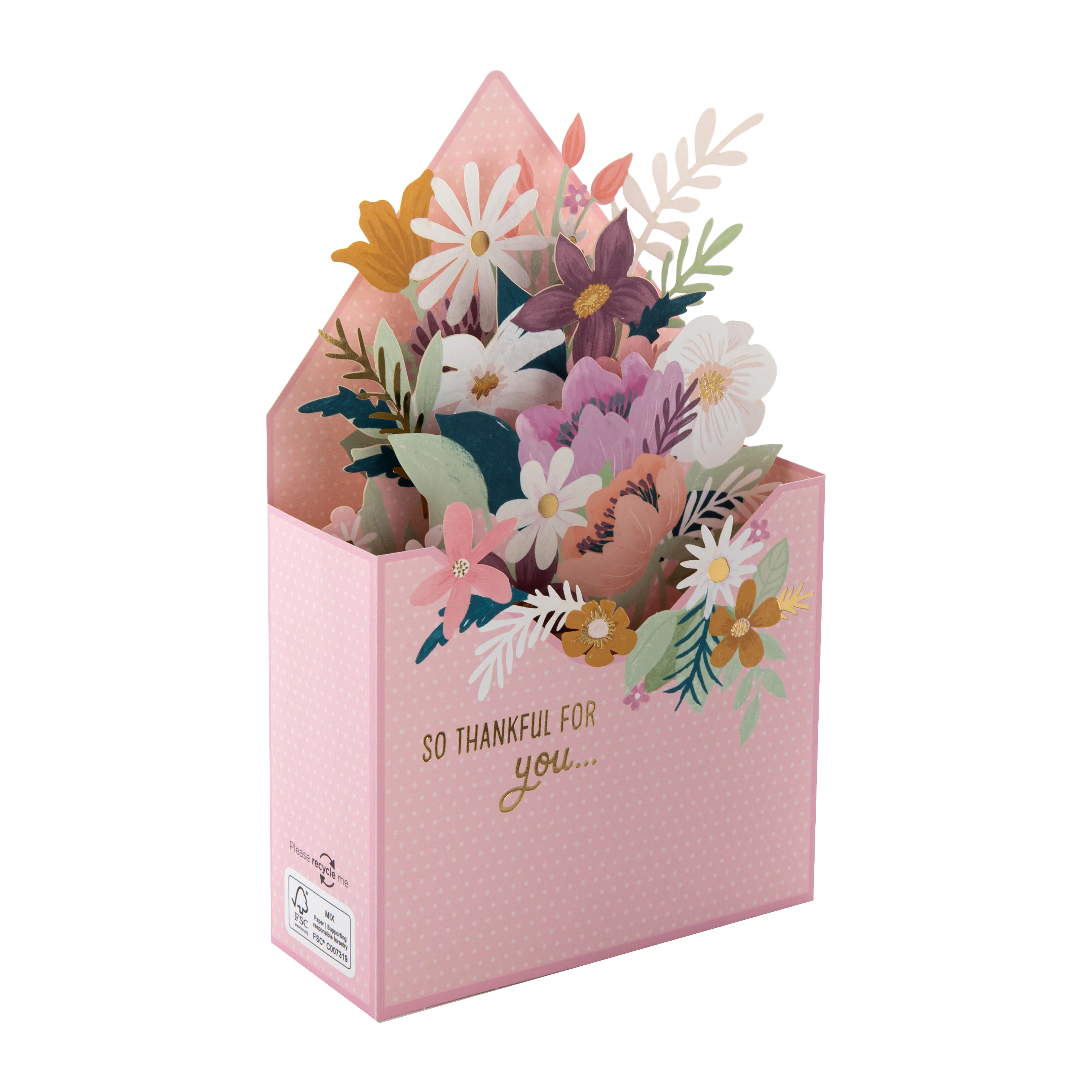Paper Wonder 3D Pop-Up Flower Filled Envelope Mother's Day Card - Image 3