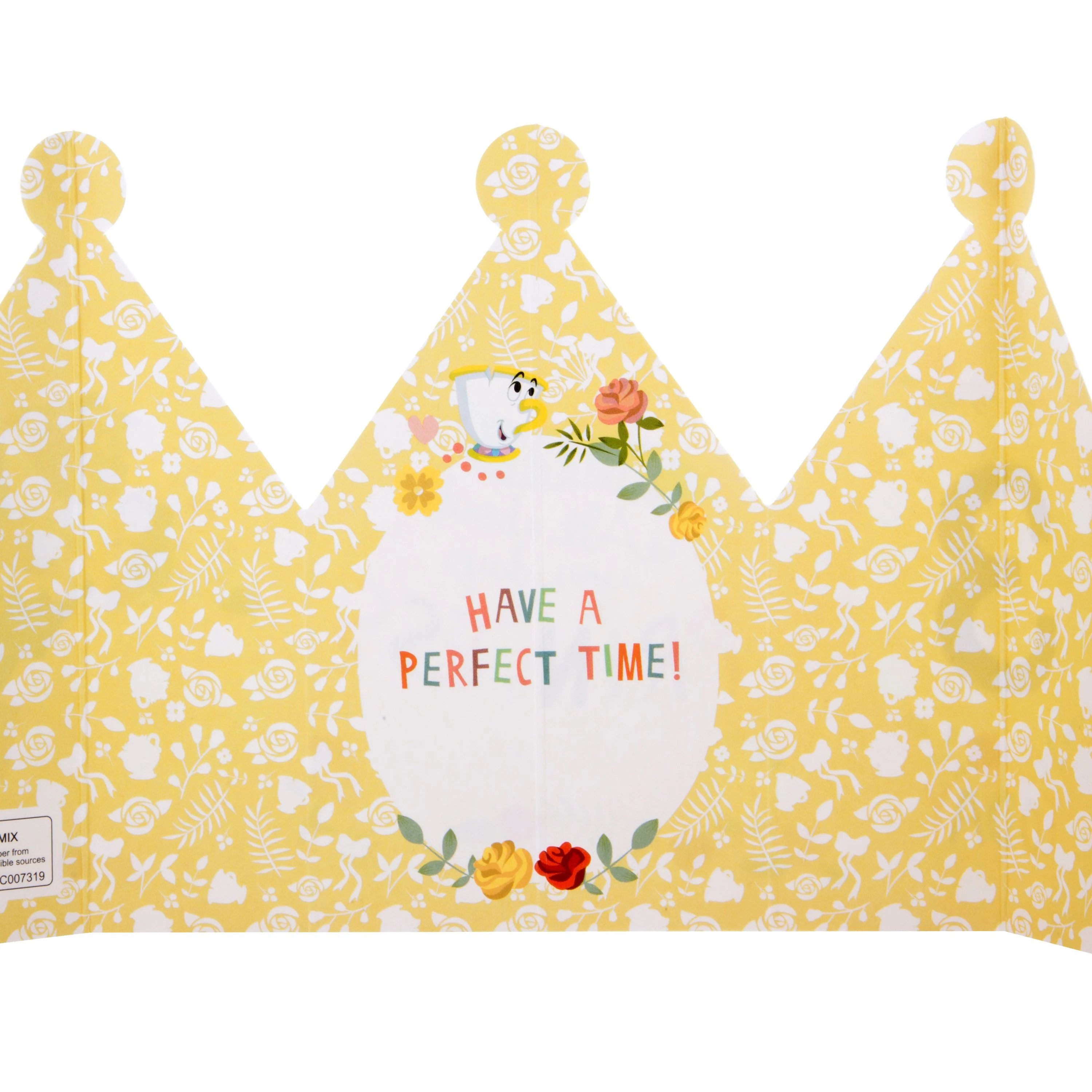 Paper Wow Birthday Card - Disney Princess Belle 3D Wearable Crown Design - Image 4