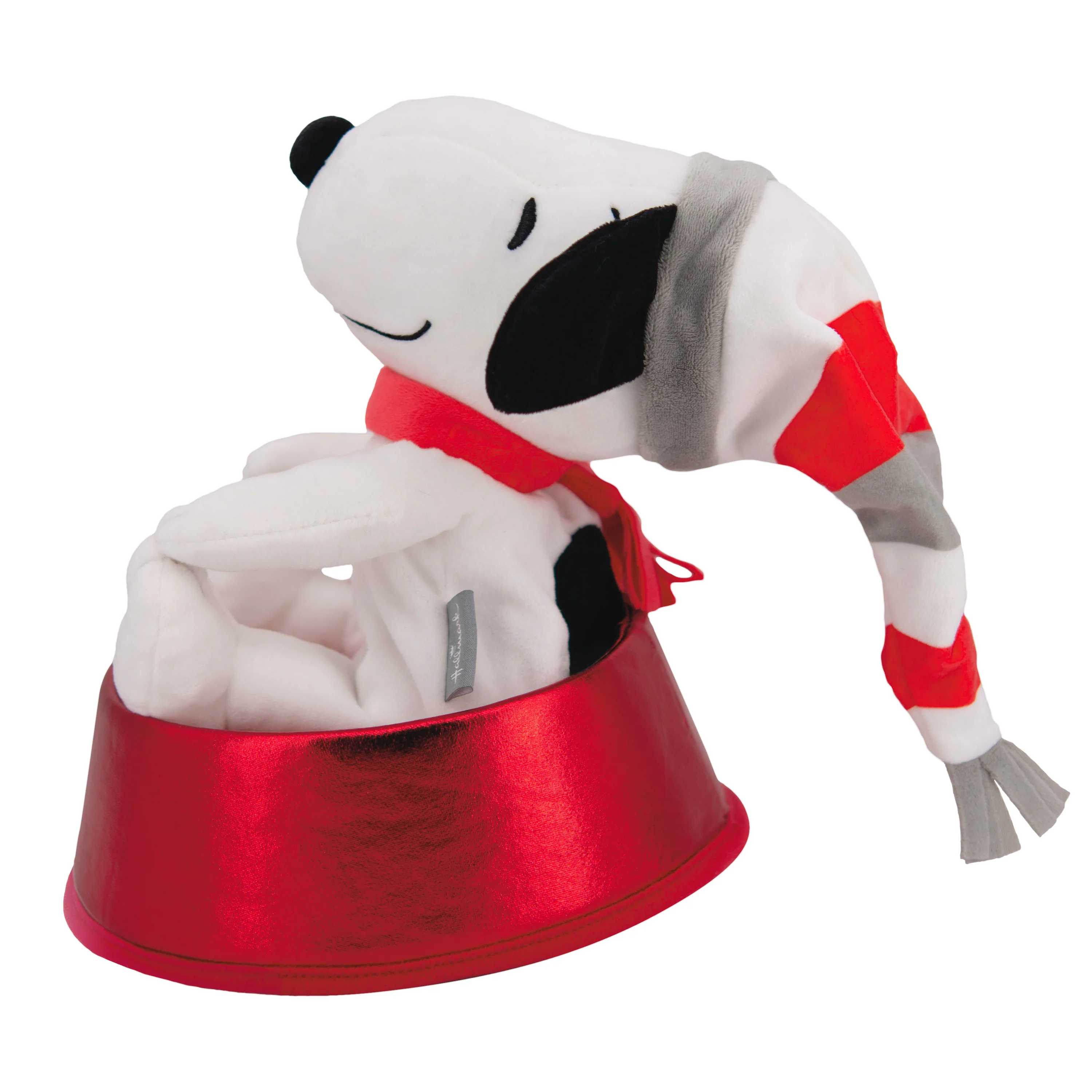 PEANUTS™ Plush Christmas Tree Topper - SNOOPY & Dog Bowl - Image 3