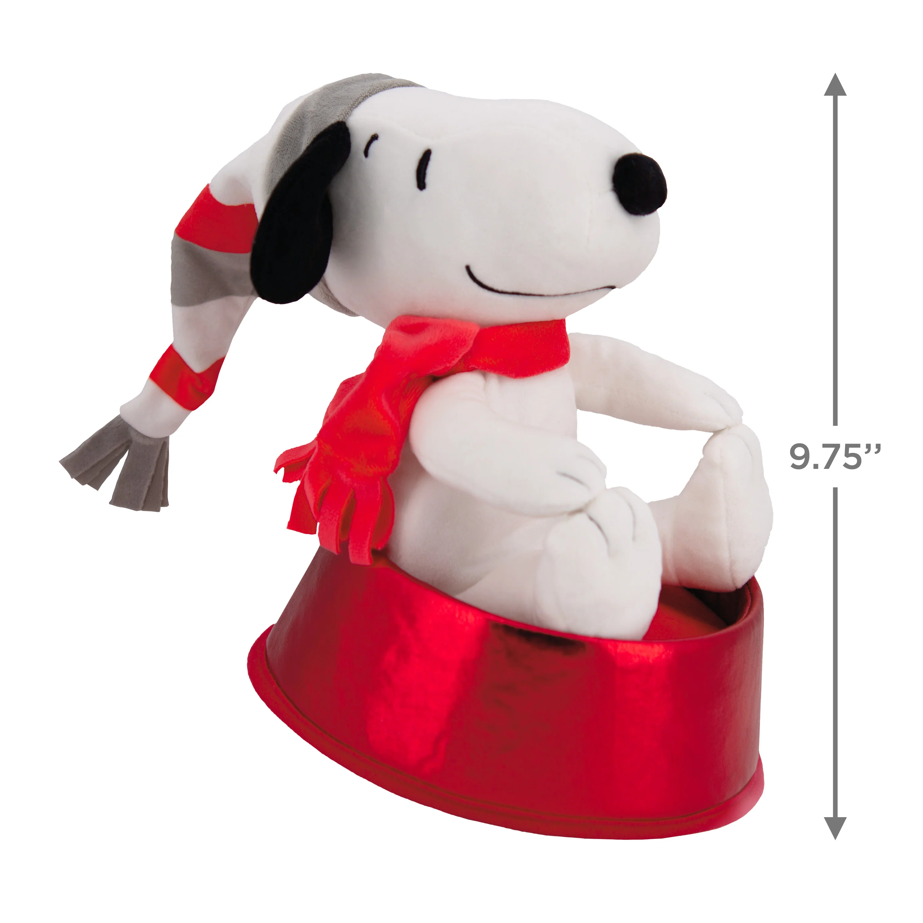 PEANUTS™ Plush Christmas Tree Topper - SNOOPY & Dog Bowl - Image 5