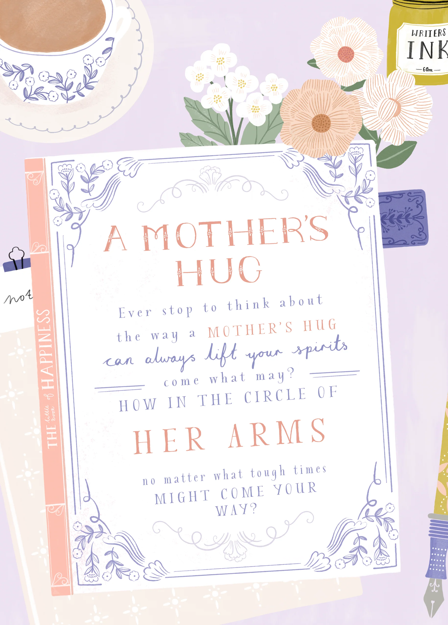 Personalised A Mothers Hug Traditional Verse Mother's Day Card