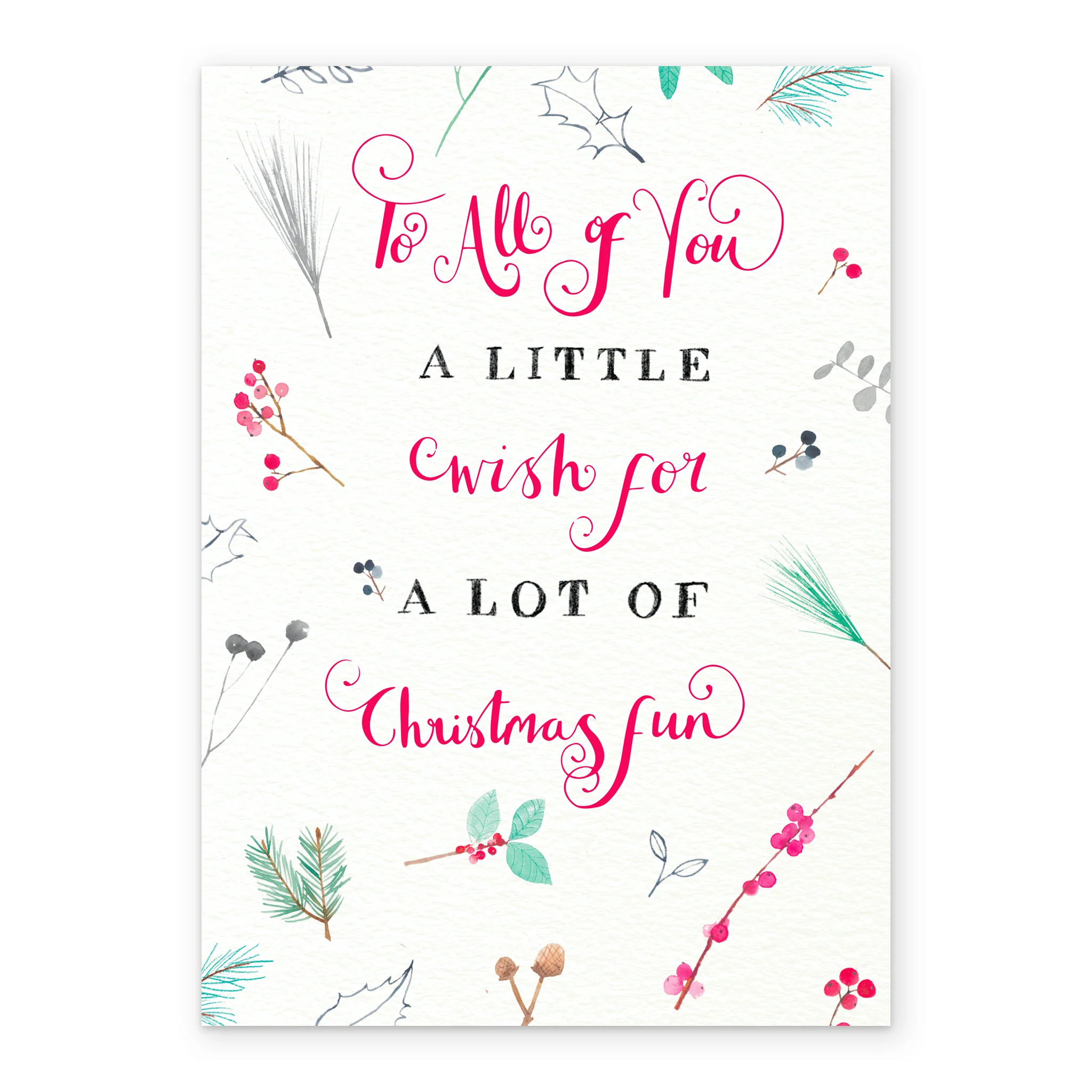 Personalised A Winter Wish Christmas Card to All of You - Image 2