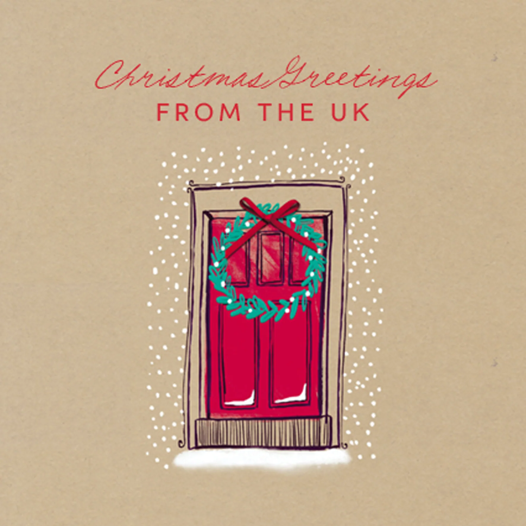 Personalised Across The Miles Season's Greetings Christmas Card