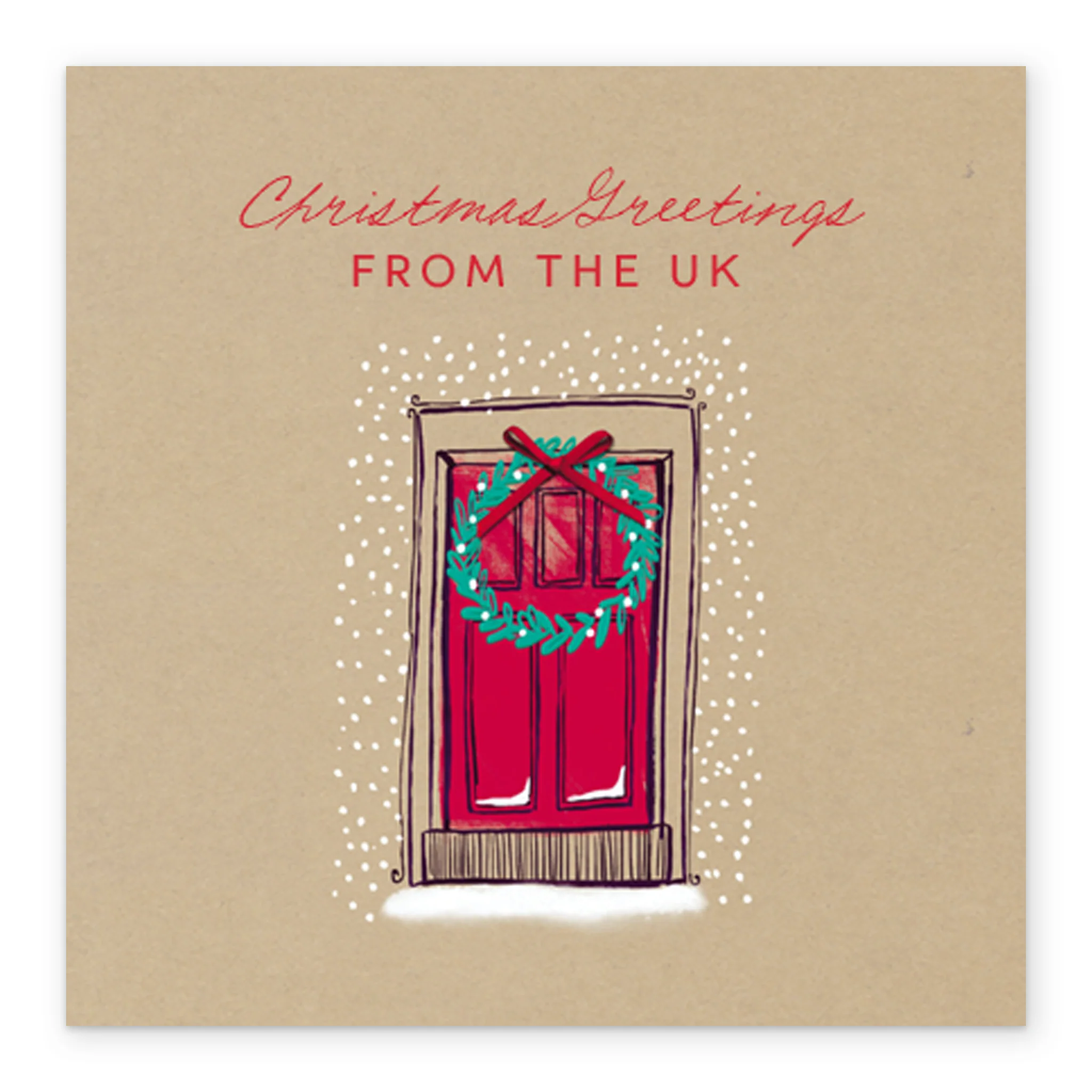 Personalised Across The Miles Season's Greetings Christmas Card - Image 2