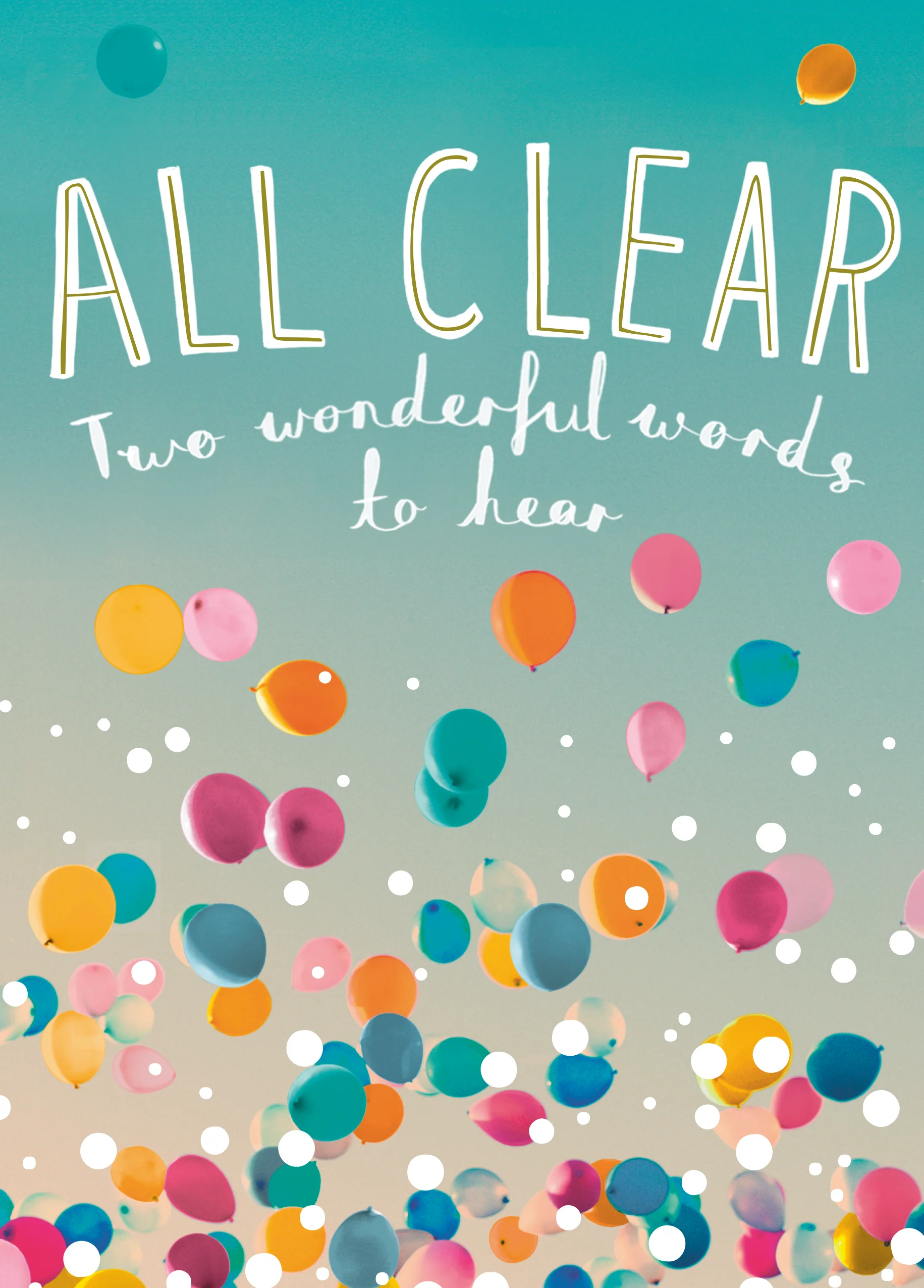 Personalised All Clear Congratulations State Of Kind Card