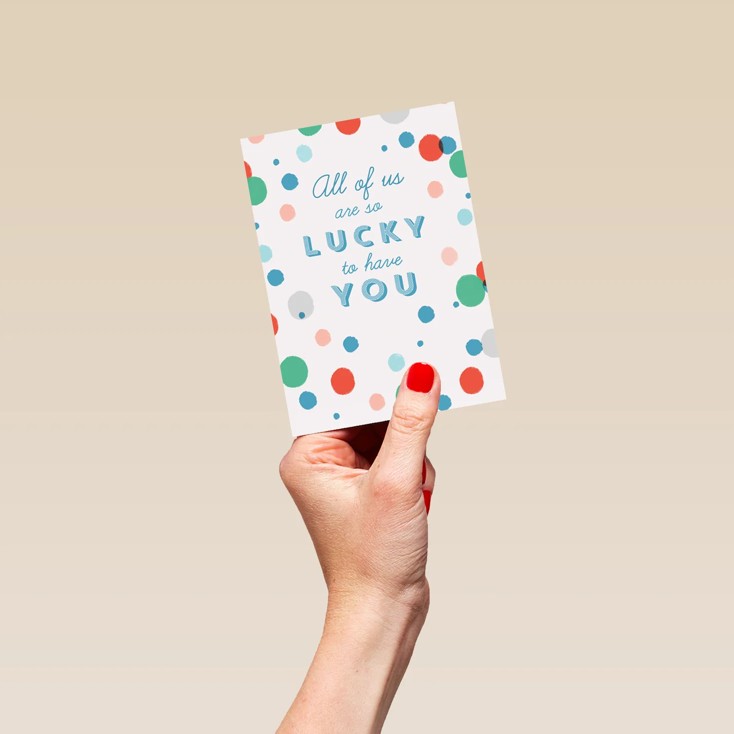 Personalised All of Us So Lucky To Have You Mother's Day Card - Image 4