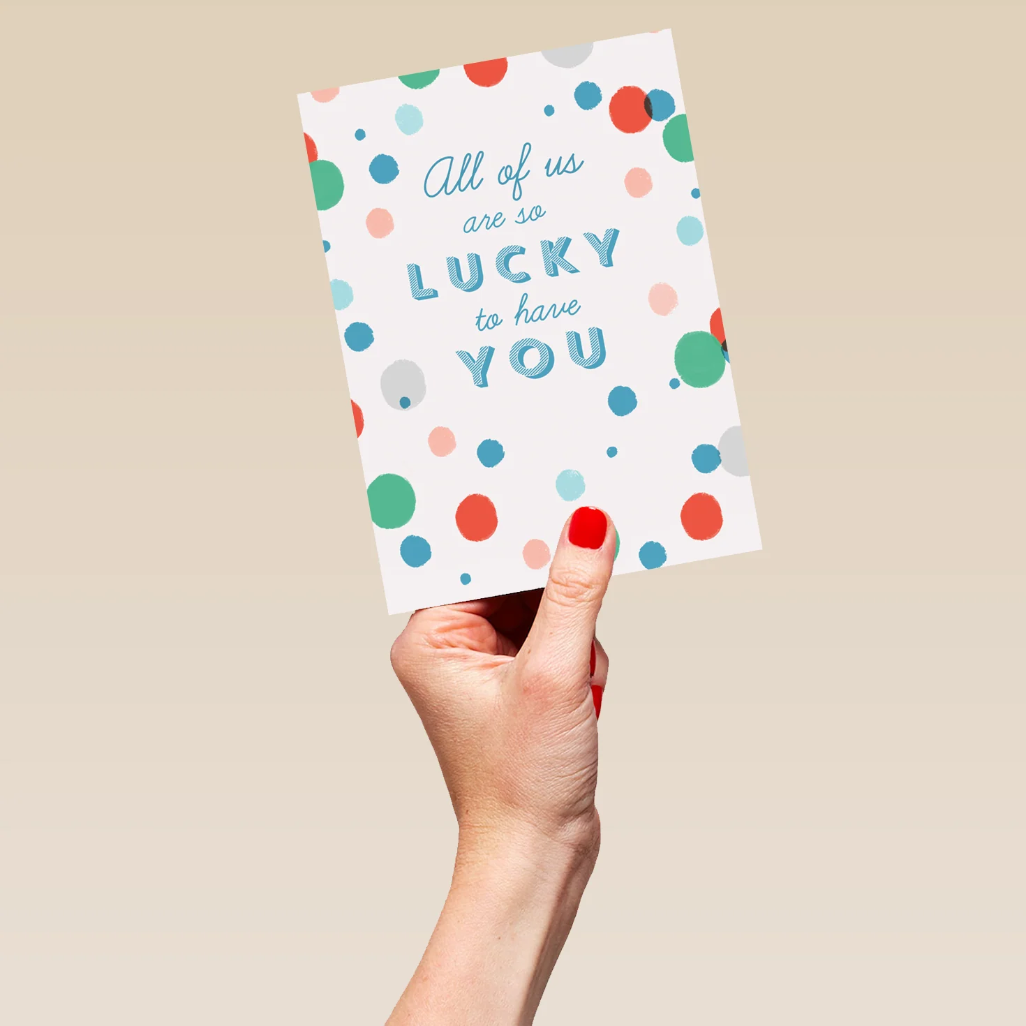 Personalised All of Us So Lucky To Have You Mother's Day Card - Image 5