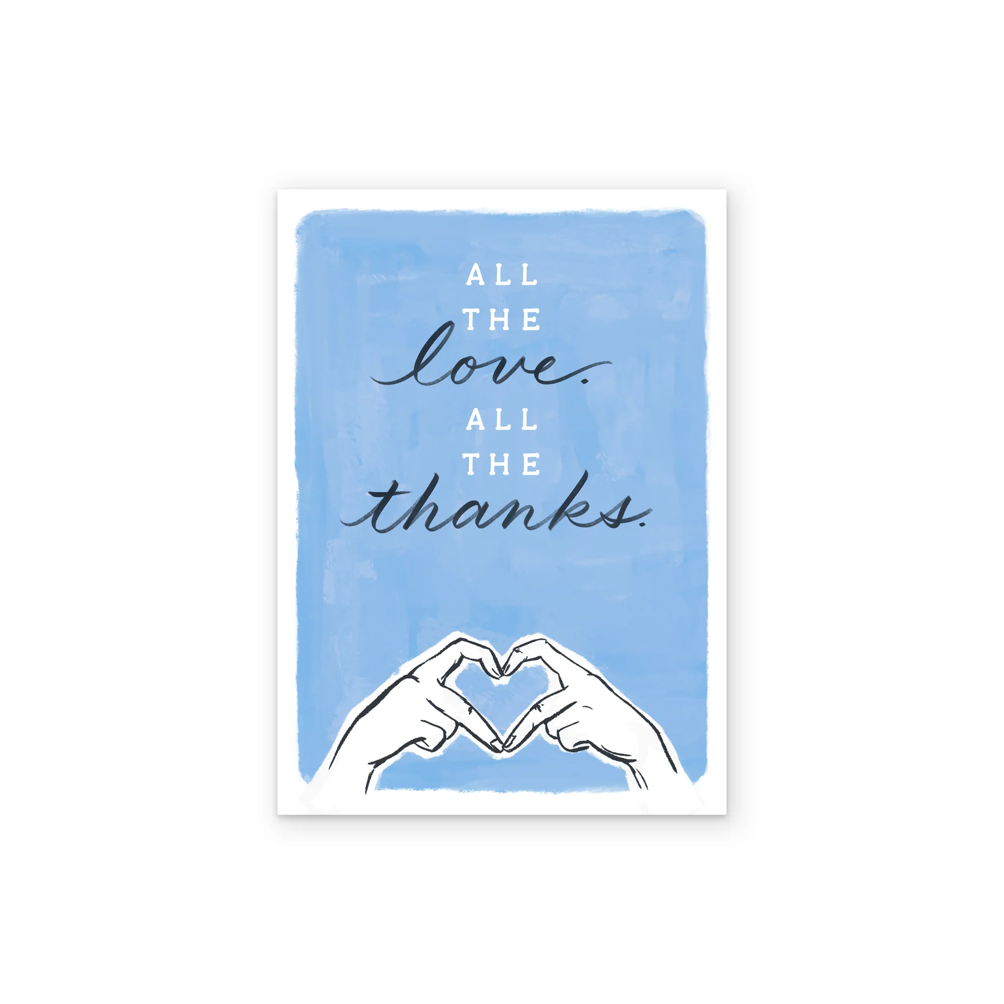 Personalised 'All the Love' Thank You Card - Image 2