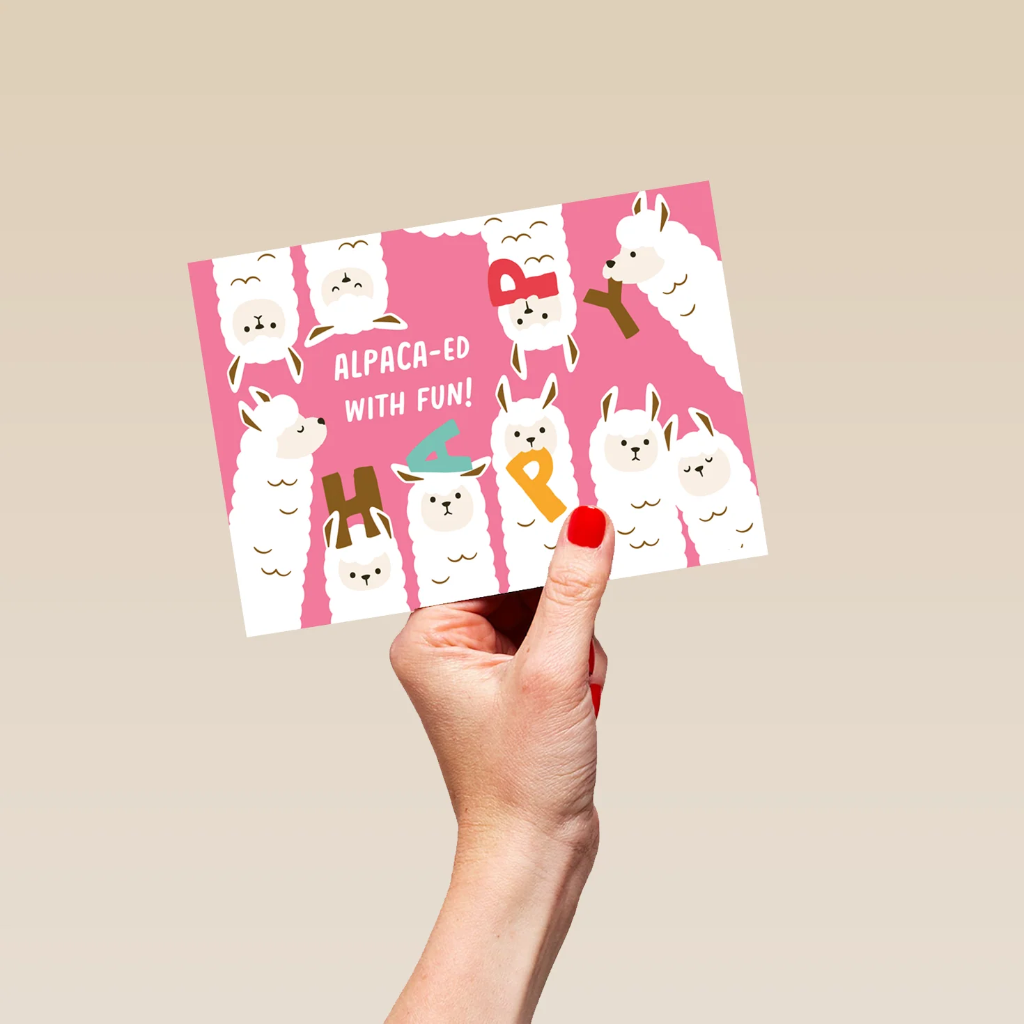Personalised 'Alpaca Fun' Illustrated Birthday Card - Image 5