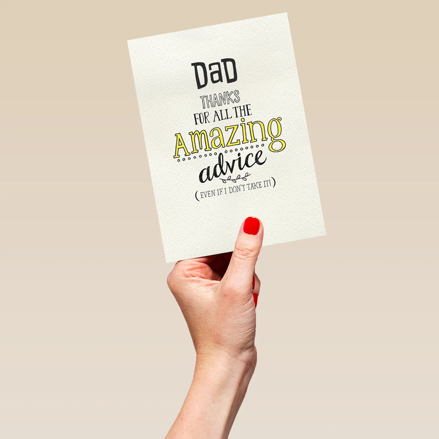 Personalised Amazing Advice Dad Funny Card - Image 5