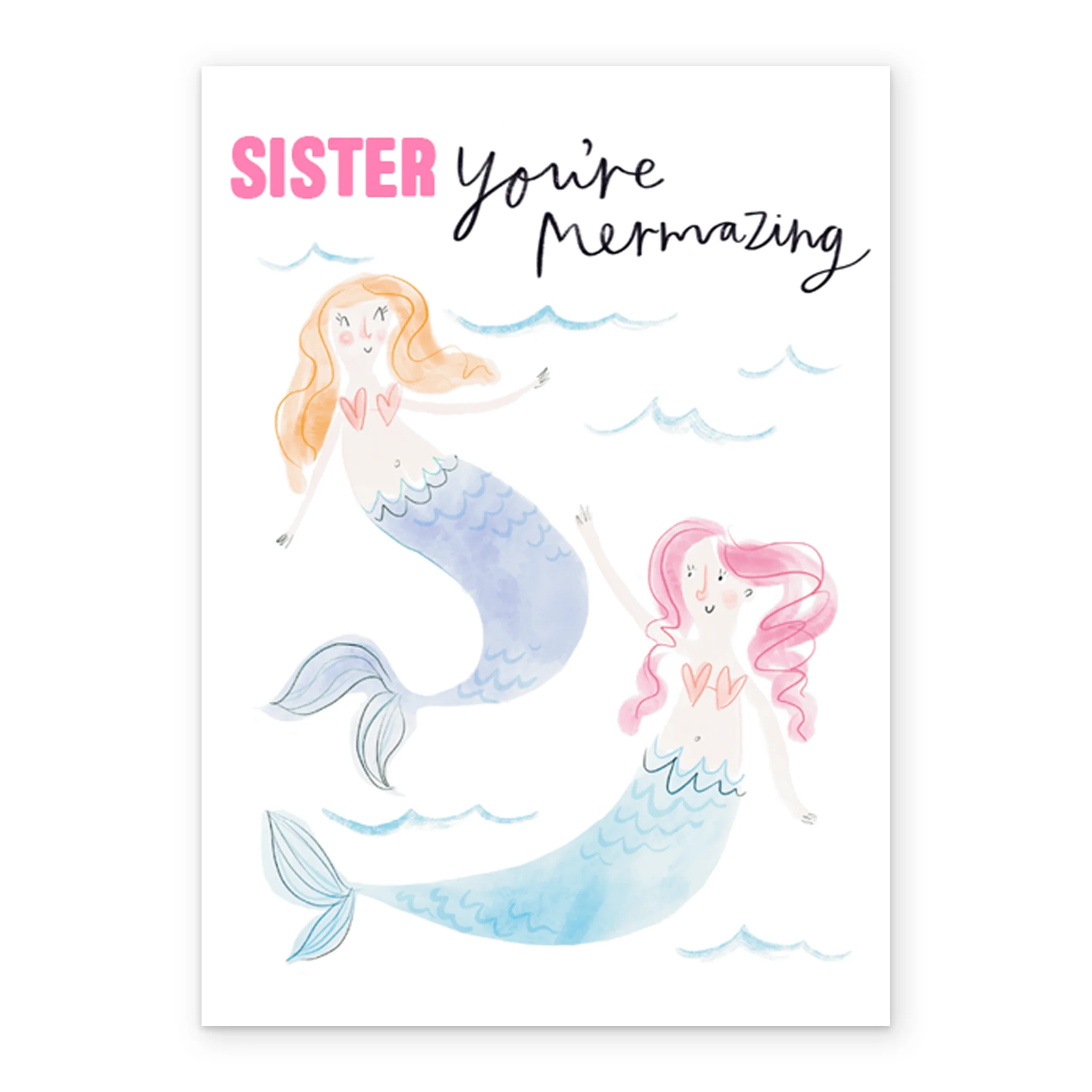Personalised Amazing Mermaid Sister Card - Image 2
