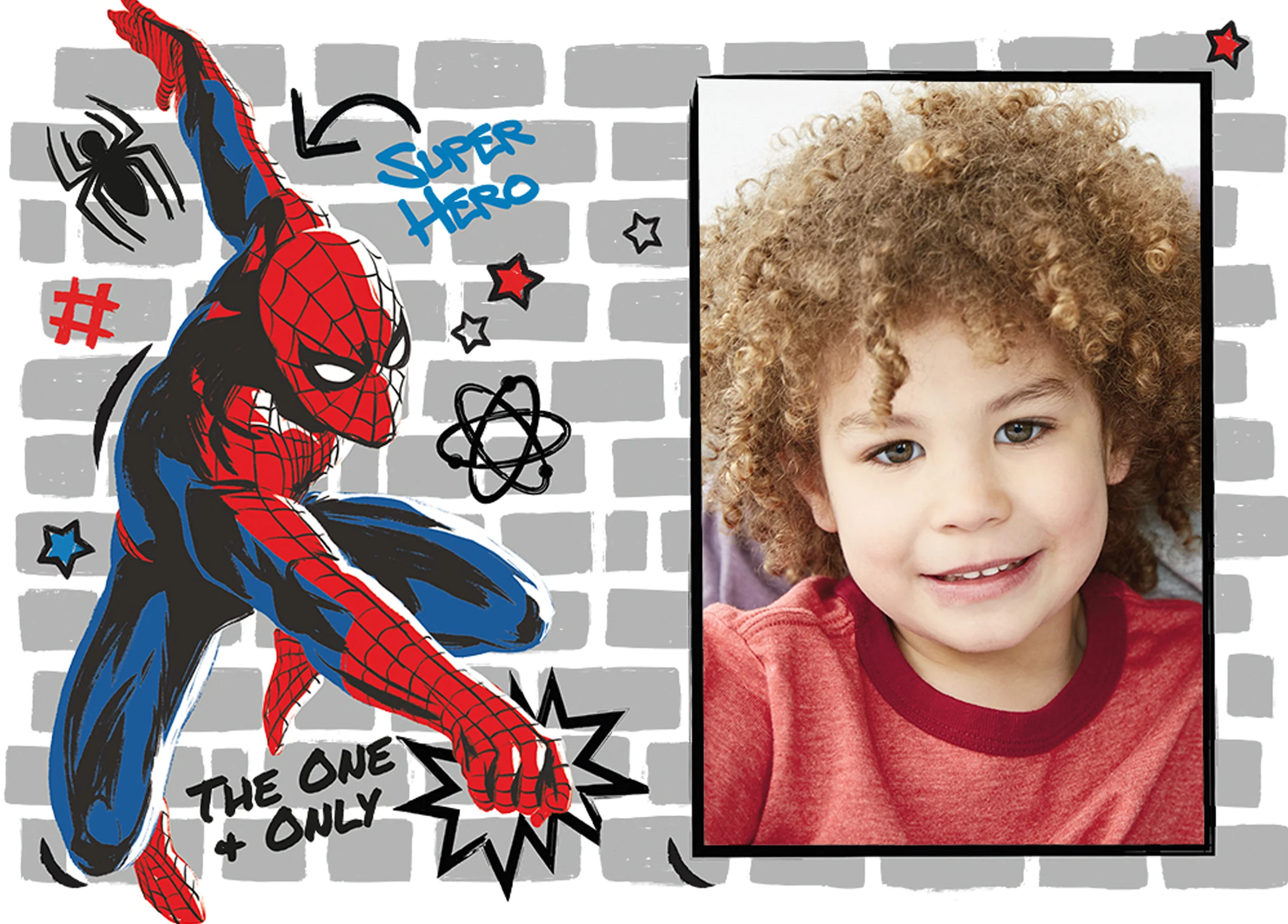 Personalised Amazing Spider-Man Kids Photo Birthday Card
