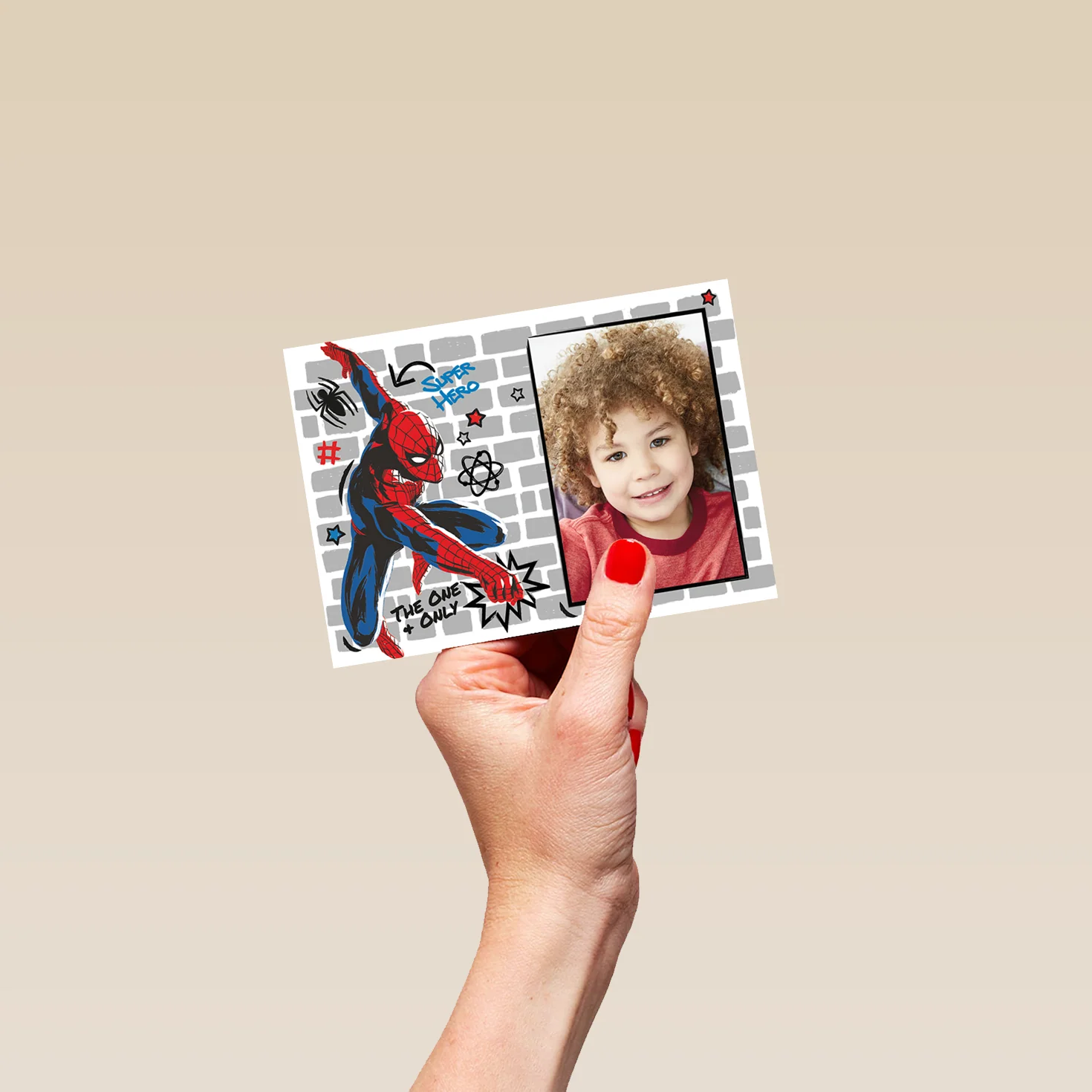 Personalised Amazing Spider-Man Kids Photo Birthday Card - Image 4