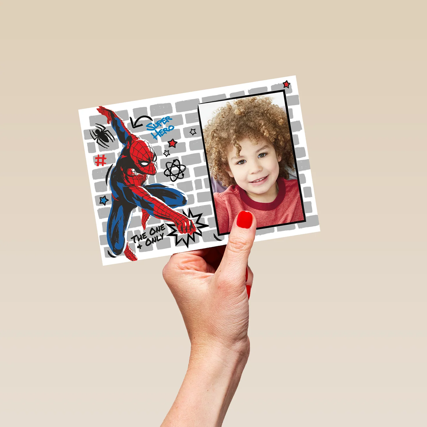 Personalised Amazing Spider-Man Kids Photo Birthday Card - Image 5