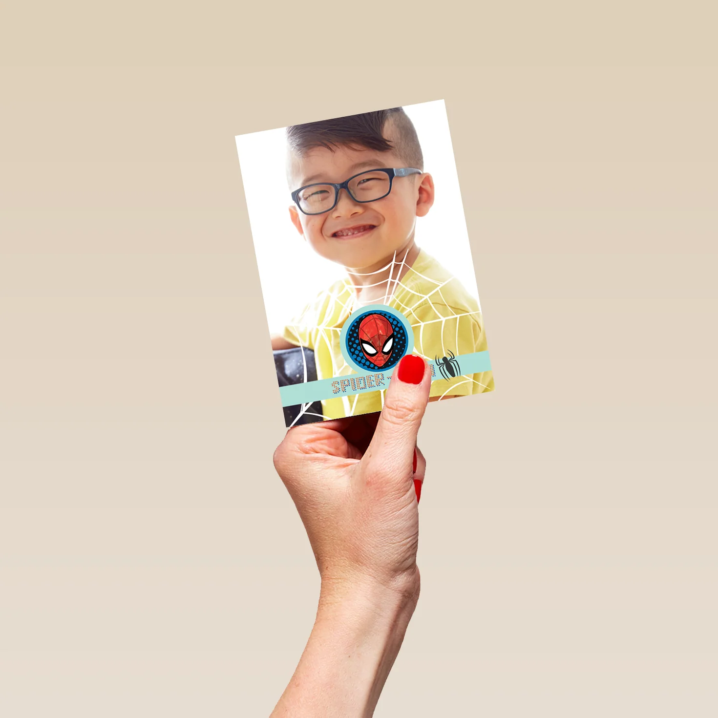 Personalised Amazing Spider-Man Photo Kids Birthday Card - Image 4
