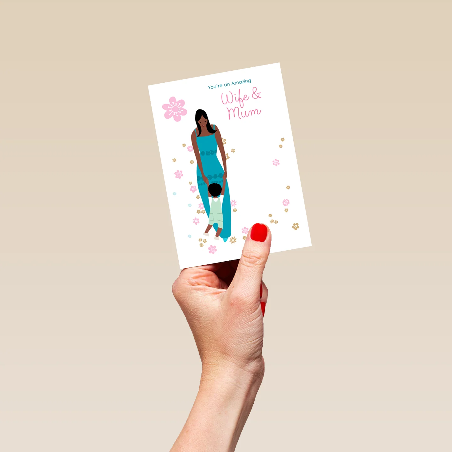 Personalised Amazing Wife & Mum Mother's Day Card - Image 4