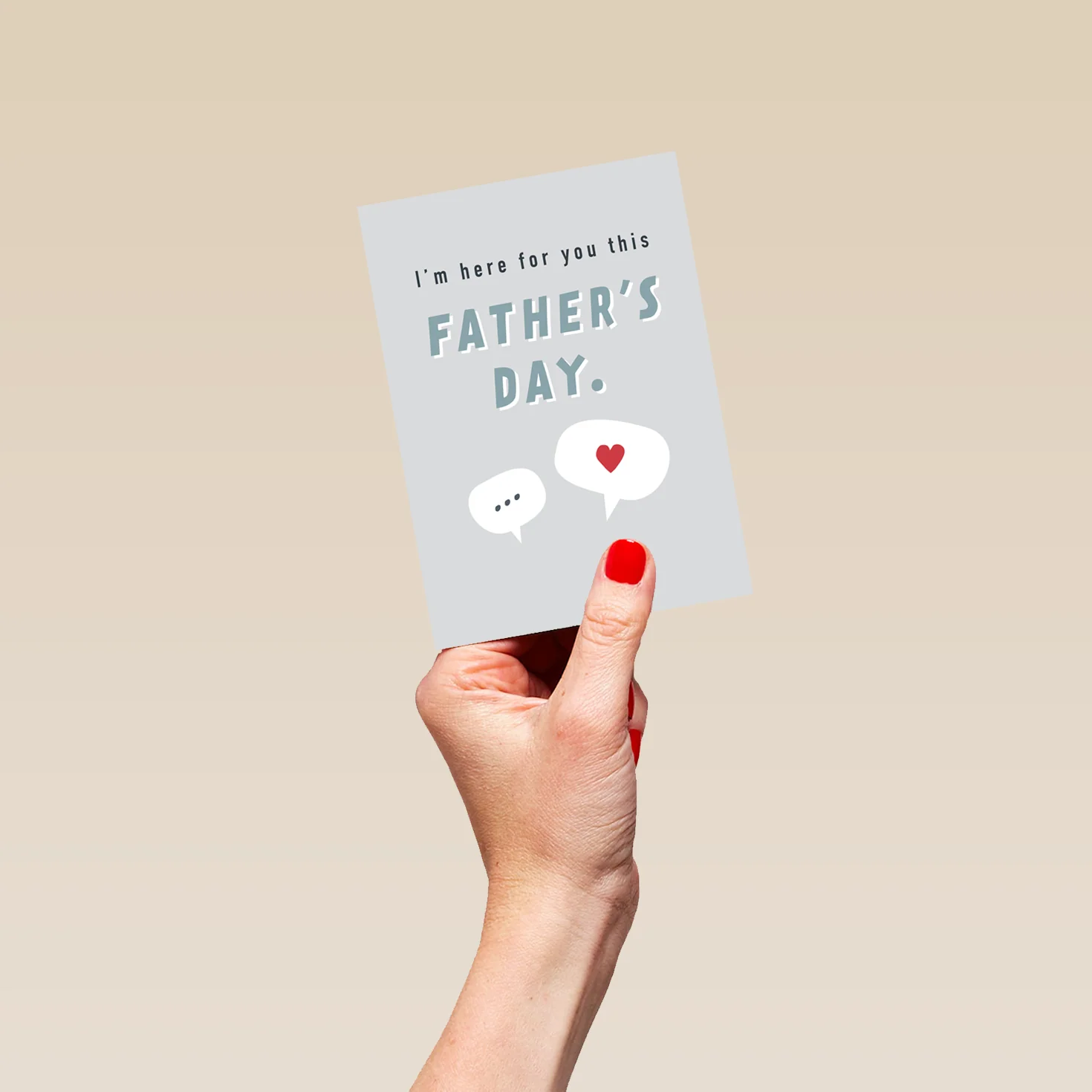 Personalised Andy's Man Club Speech Bubble Charity Father's Day Card - Image 4