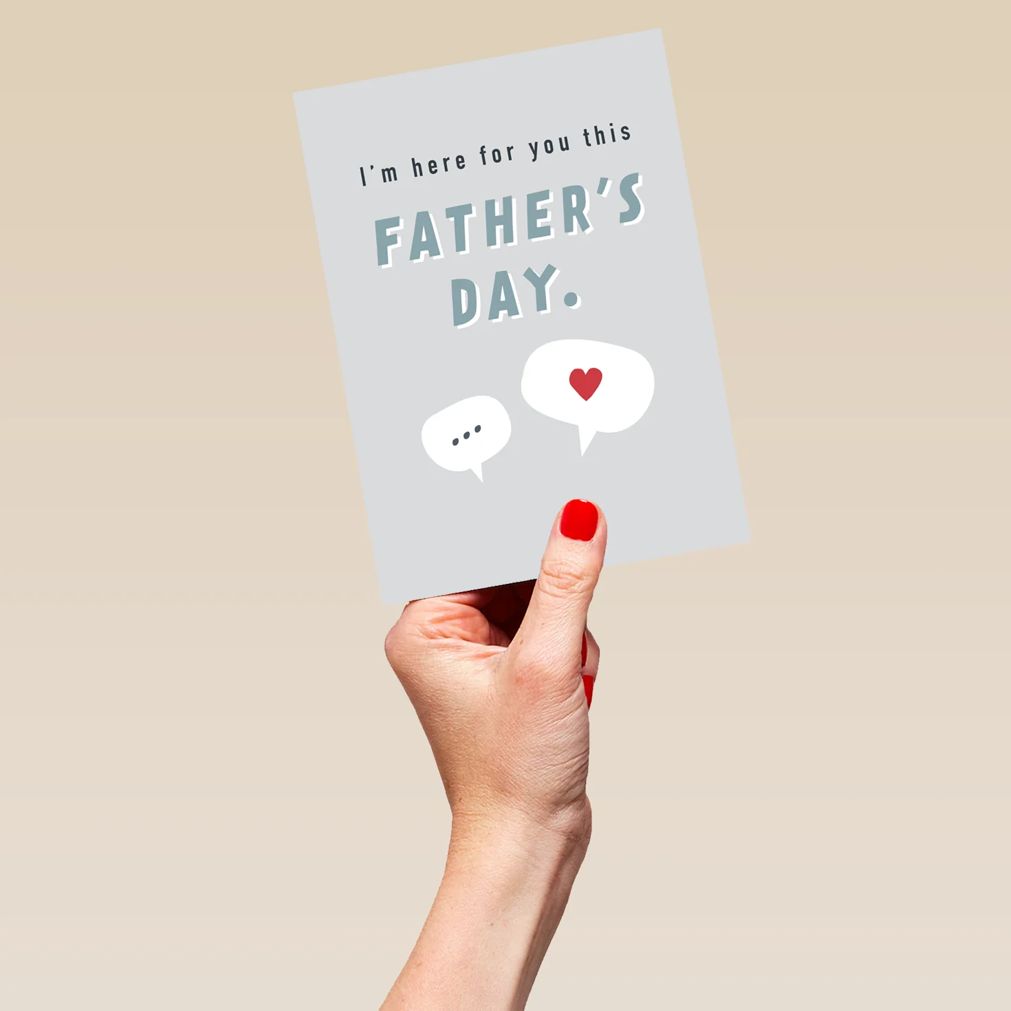 Personalised Andy's Man Club Speech Bubble Charity Father's Day Card - Image 5