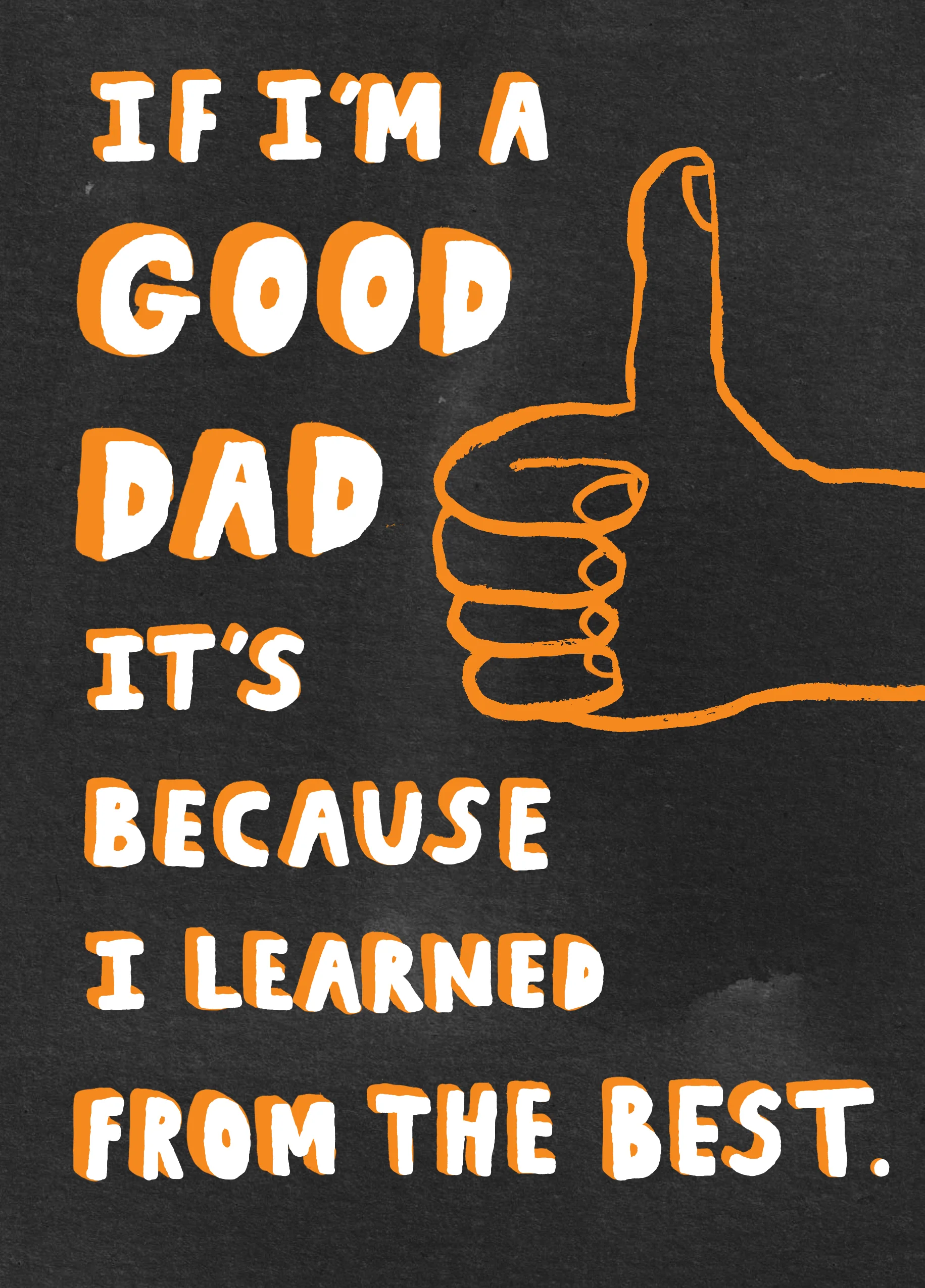 Personalised Andy's Man Club Thumbs Up Dad Birthday Card