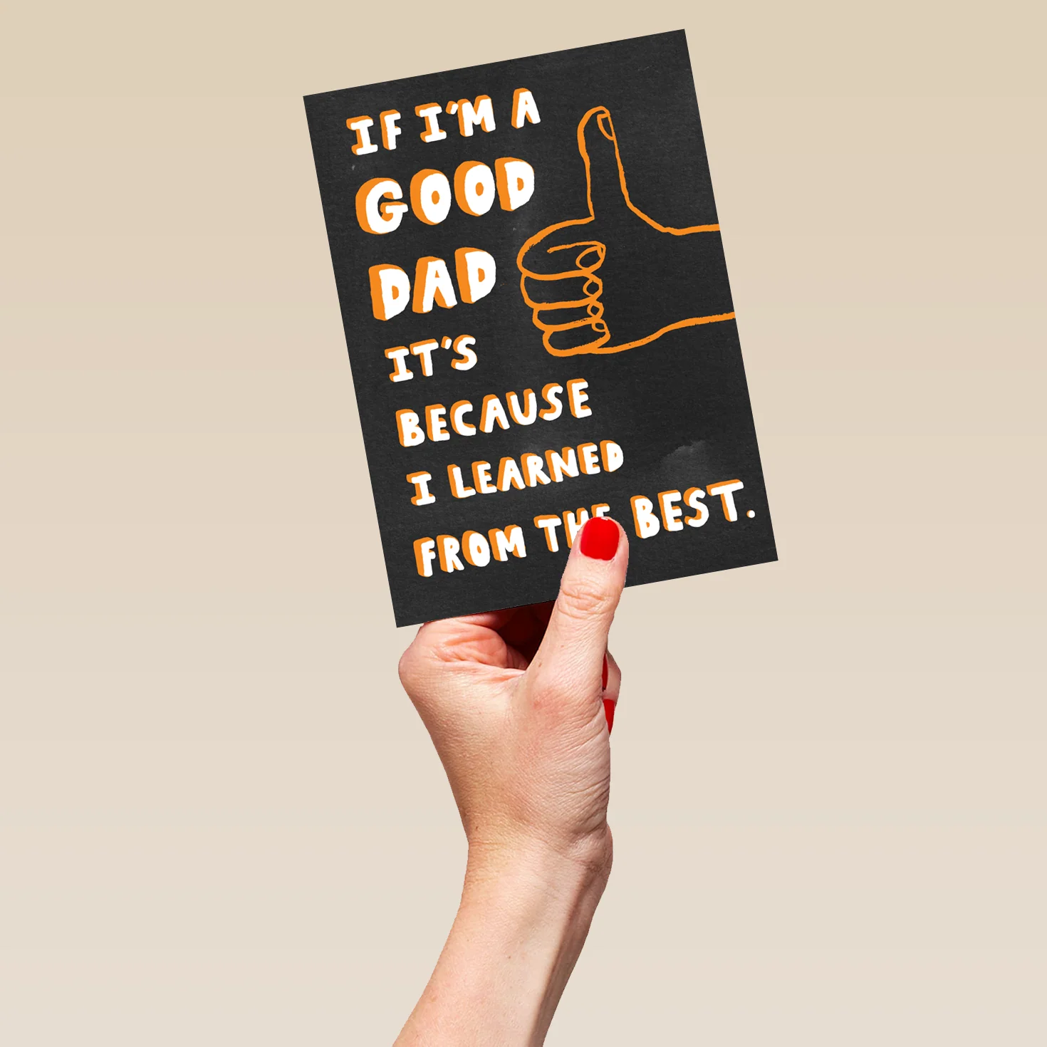 Personalised Andy's Man Club Thumbs Up Dad Birthday Card - Image 5