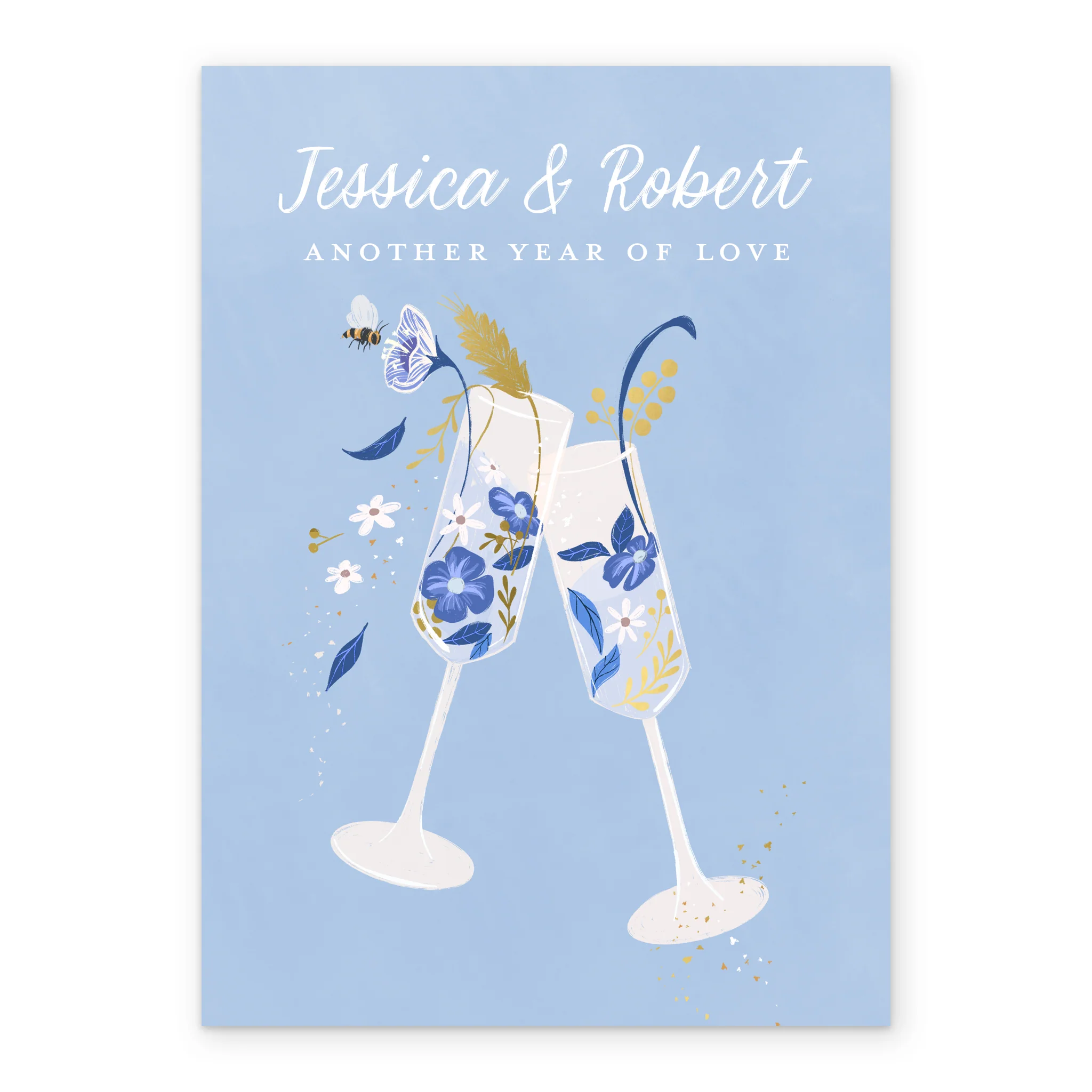 Personalised 'Another Year of Love' Anniversary Card - Image 2
