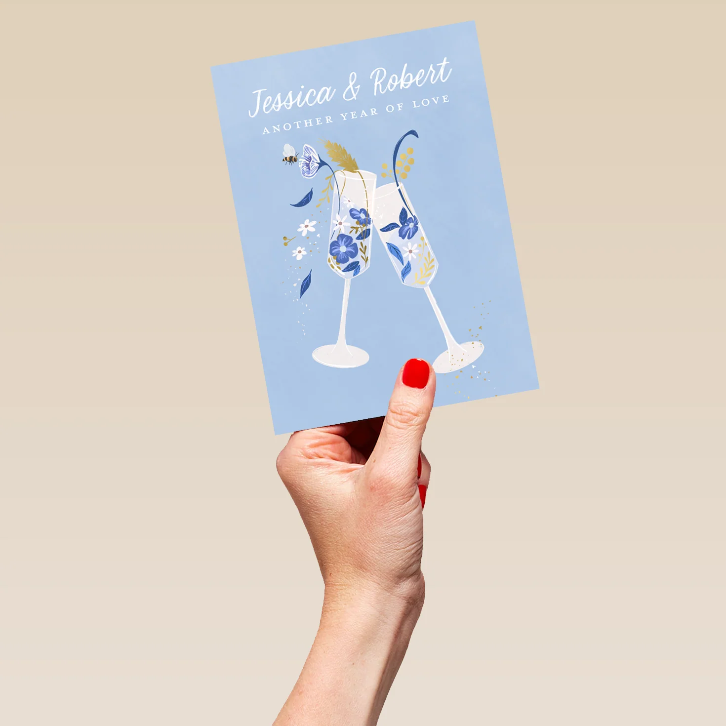 Personalised 'Another Year of Love' Anniversary Card - Image 5