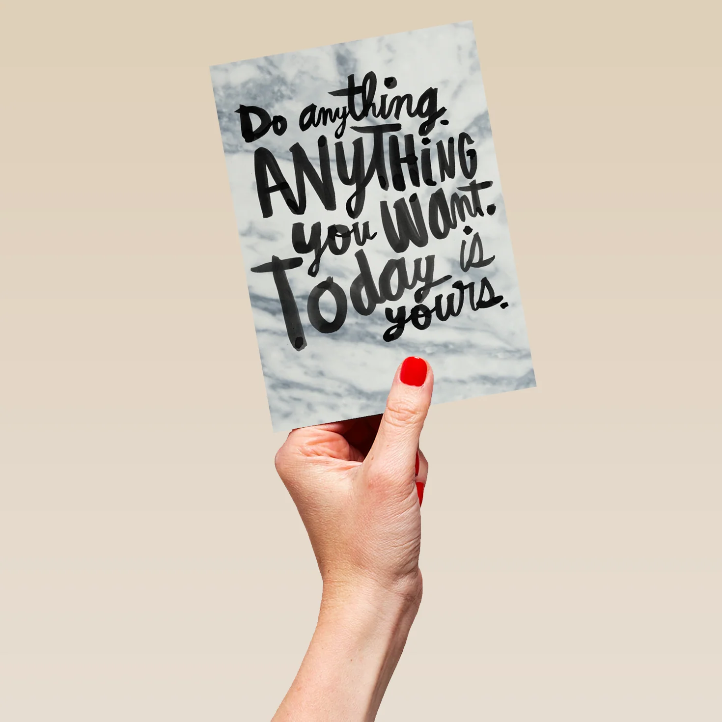 Personalised Anything Is Yours Today Motivation Card - Image 5